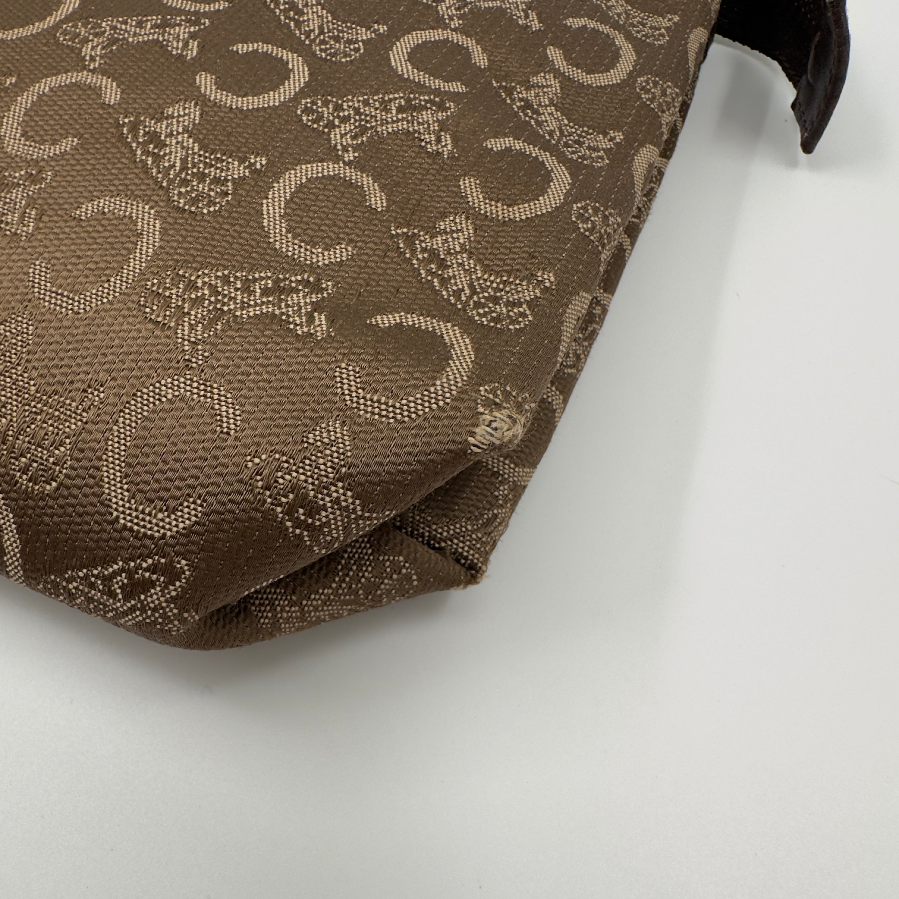 C Macadam Canvas Clutch Bag