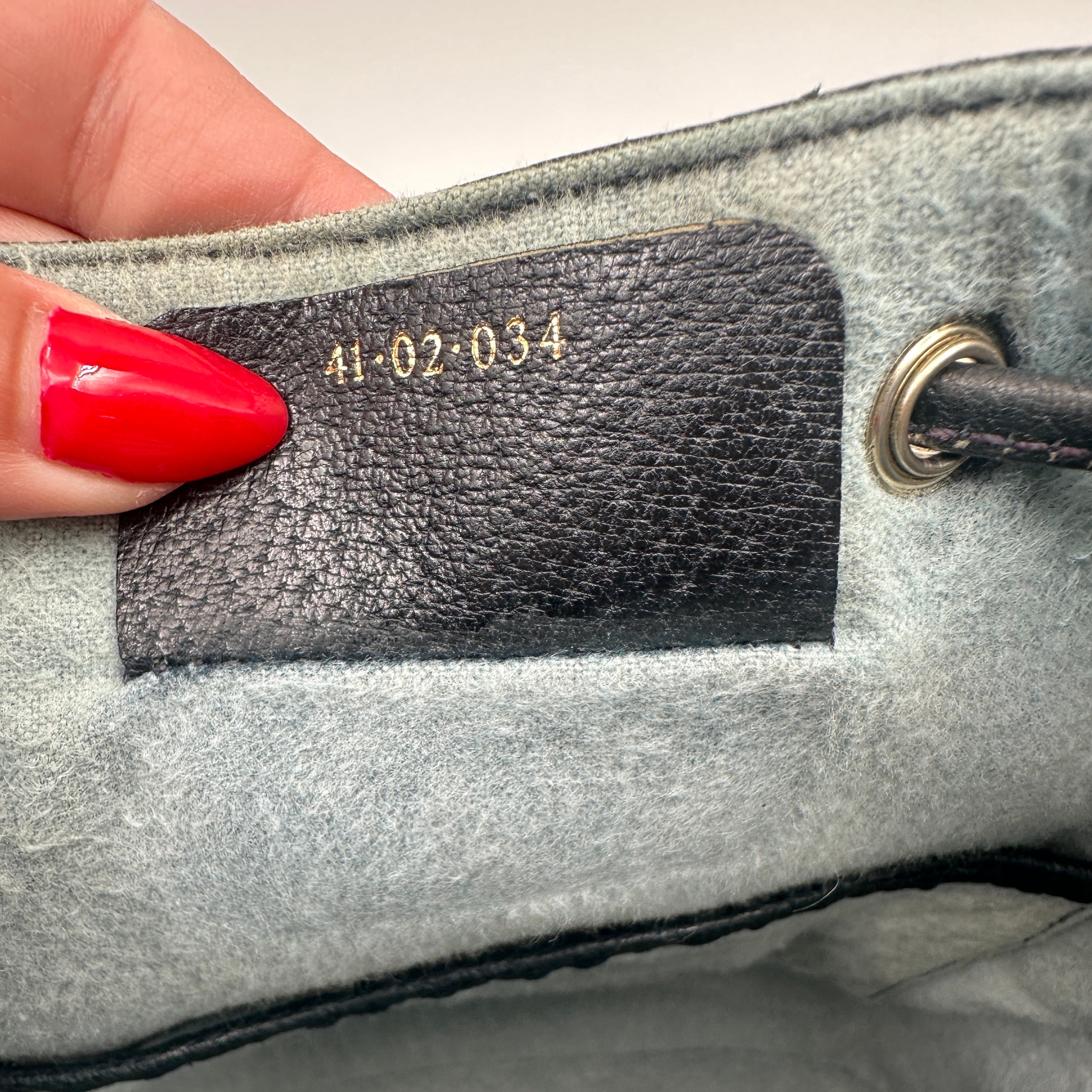 Bucket Bag Sherry Line PVC Leather Navy