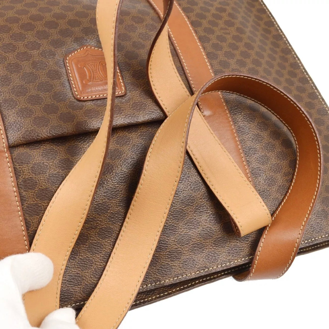 Celine Brown Macadam Tote bag