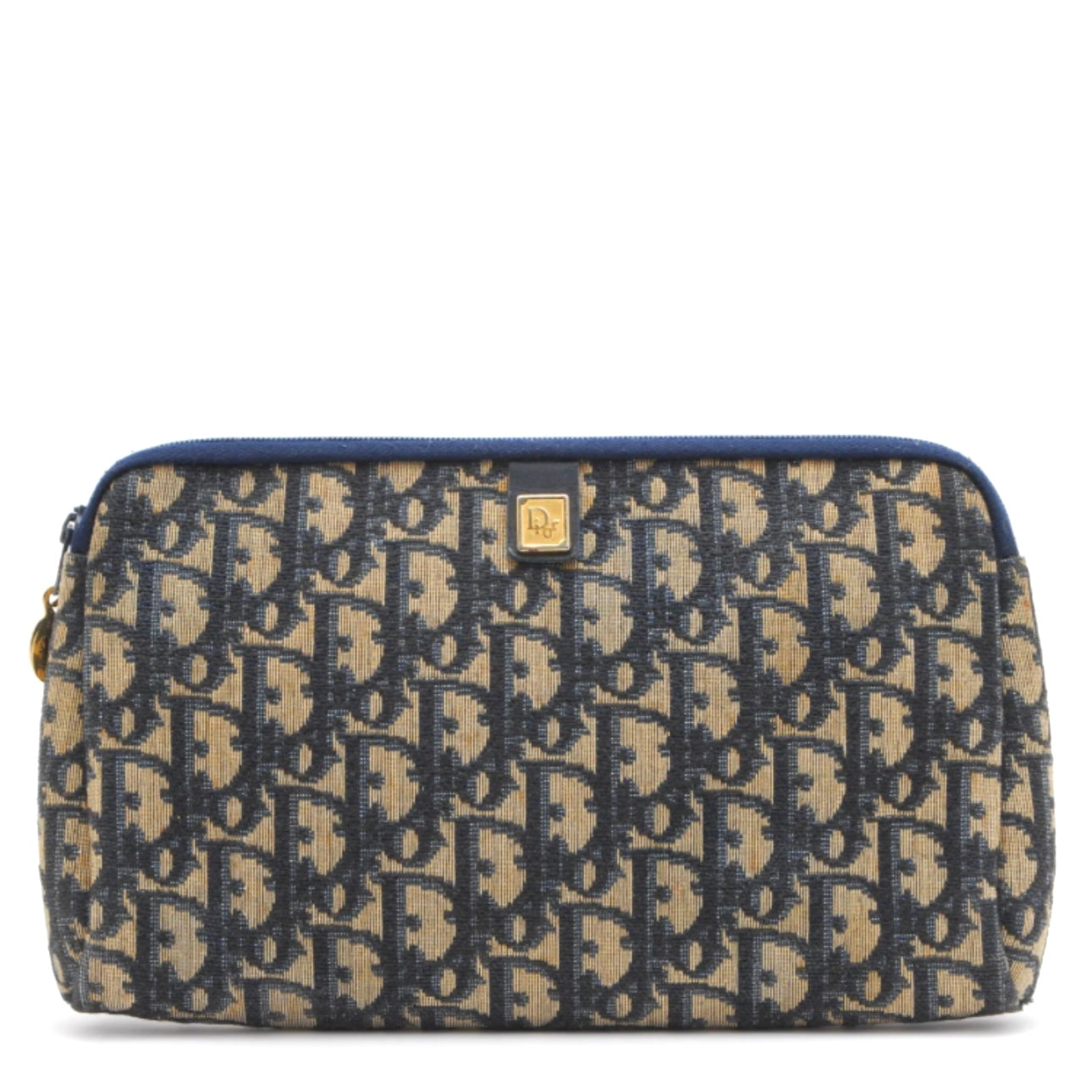 Christian Dior Trotter Clutch Bag - Navy, Canvas
