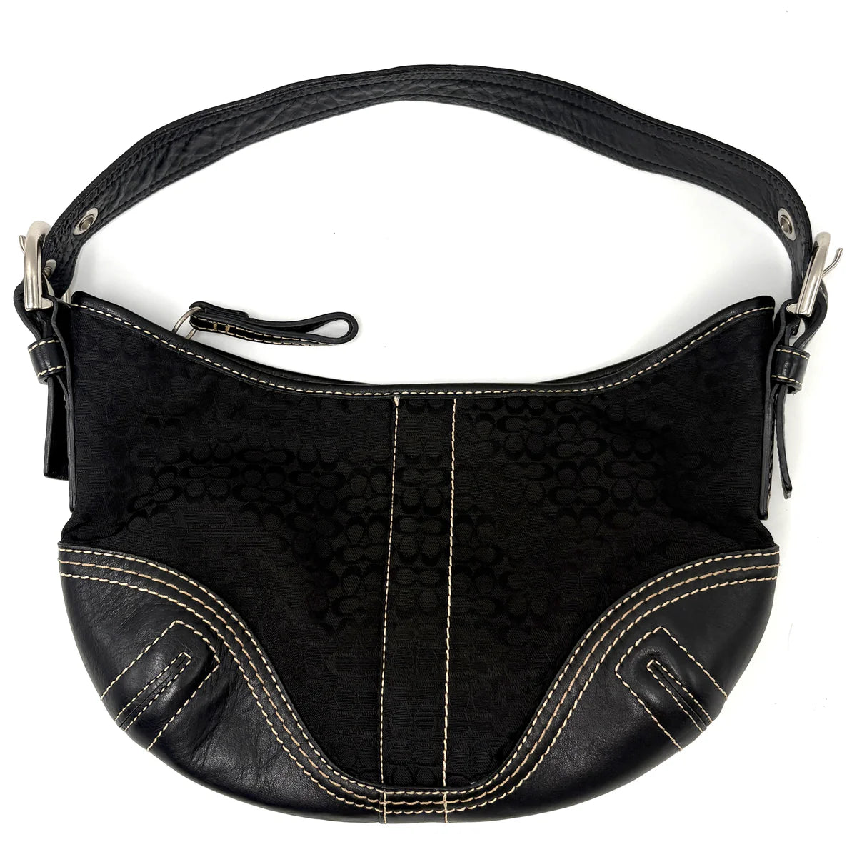 Coach black bag signature