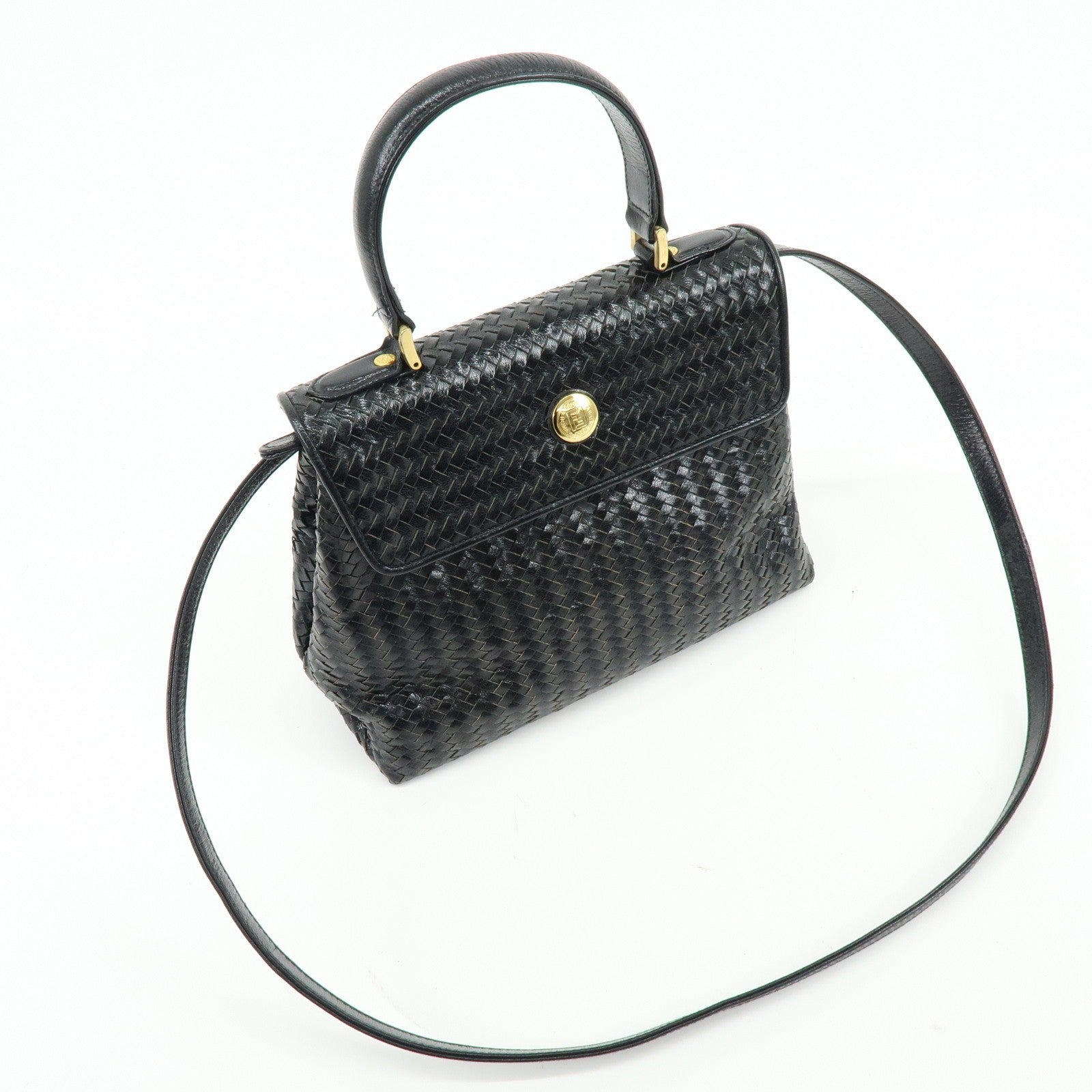 Fendi Hand Bag - Black, Leather