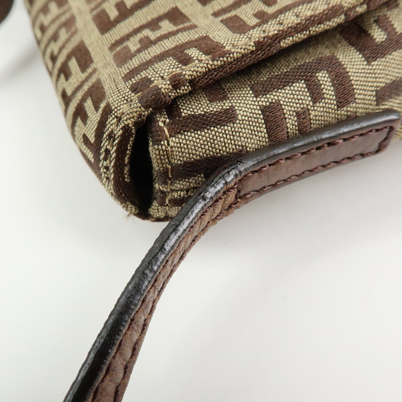 Fendi Shoulder Crossbody Bag - Brown, Canvas Leather