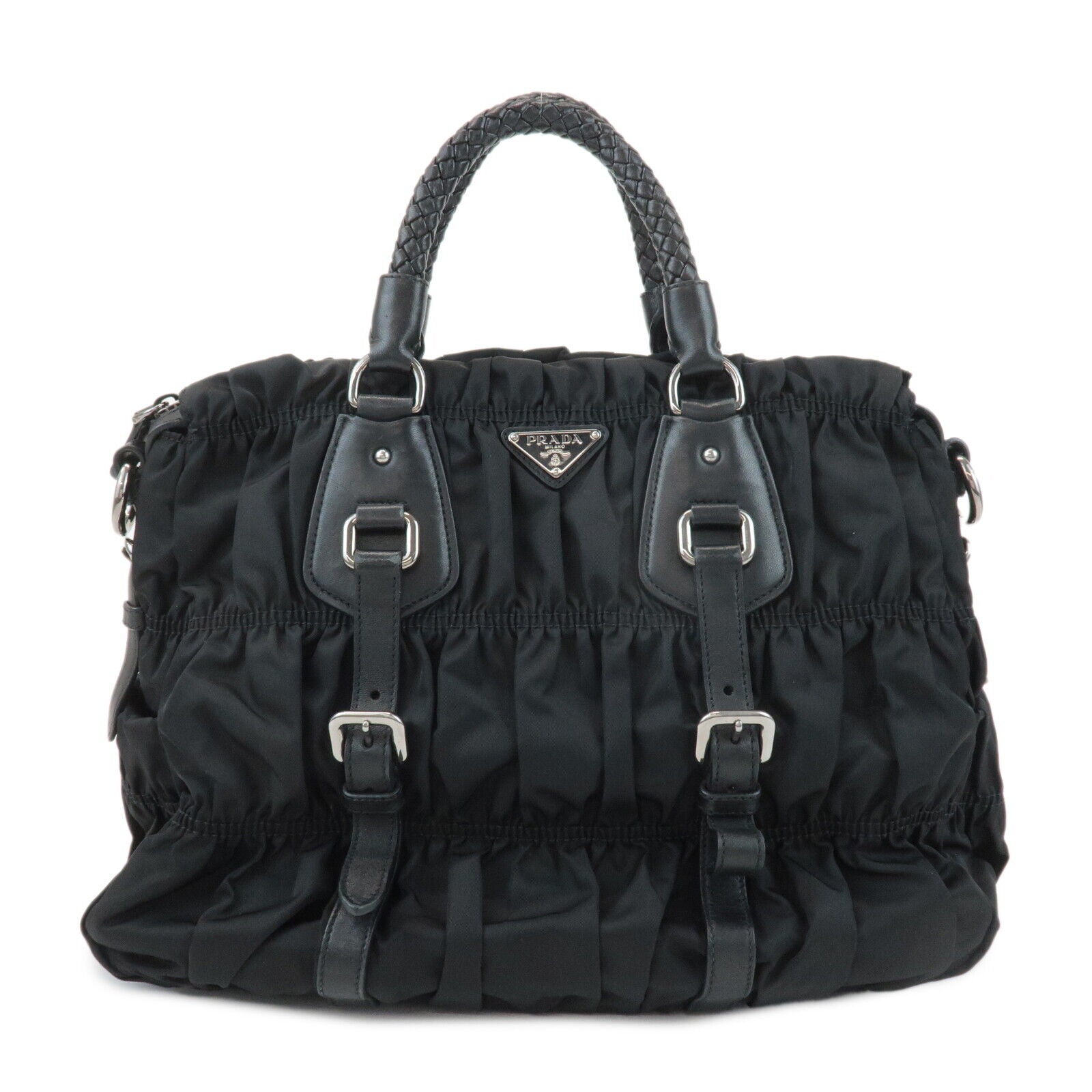 Prada Handbag - Black, Nylon and Leather