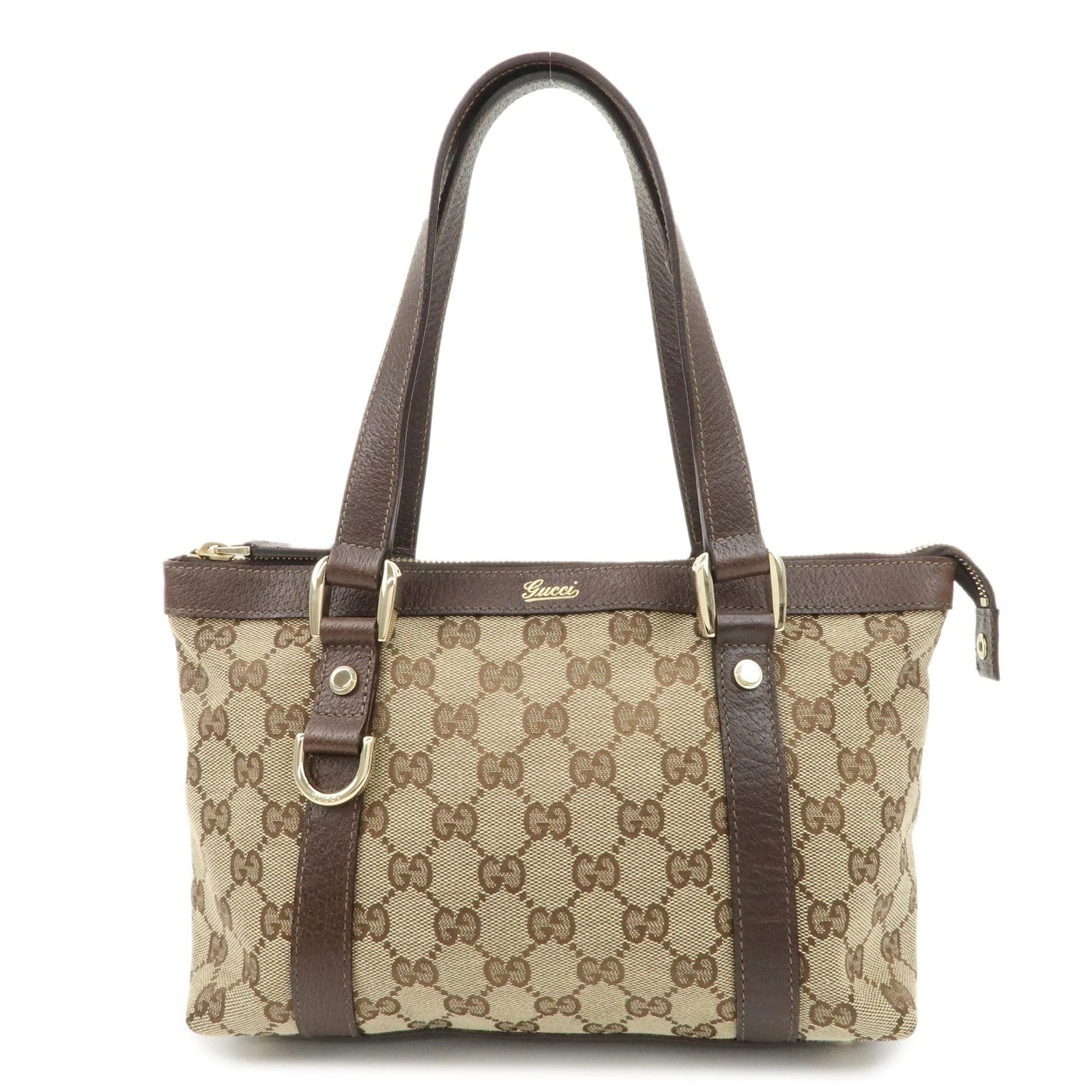 GUCCI Tote Bag - Beige, GG Canvas