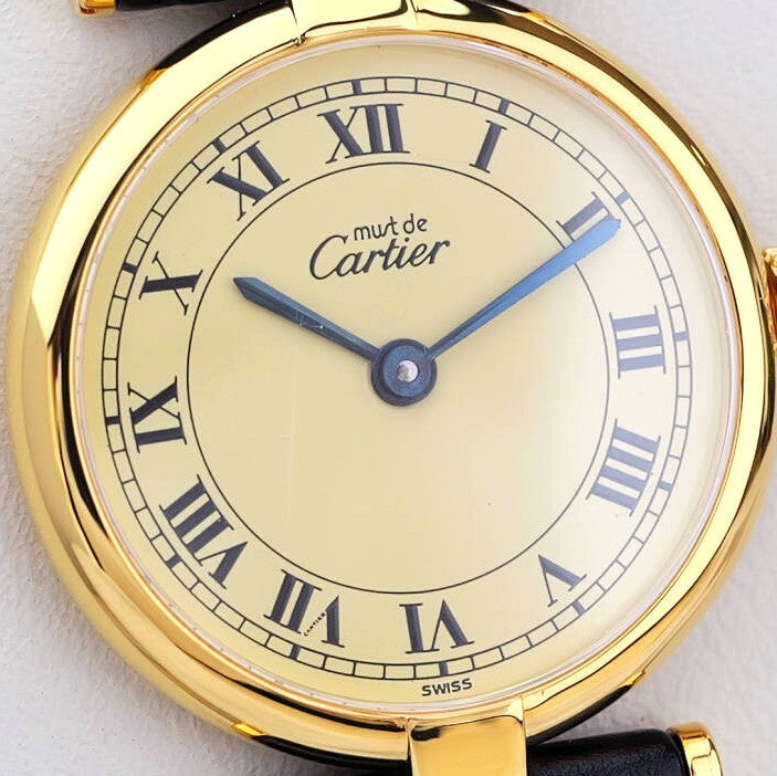 Cartier Vendome Wristwatch - Ivory, Leather