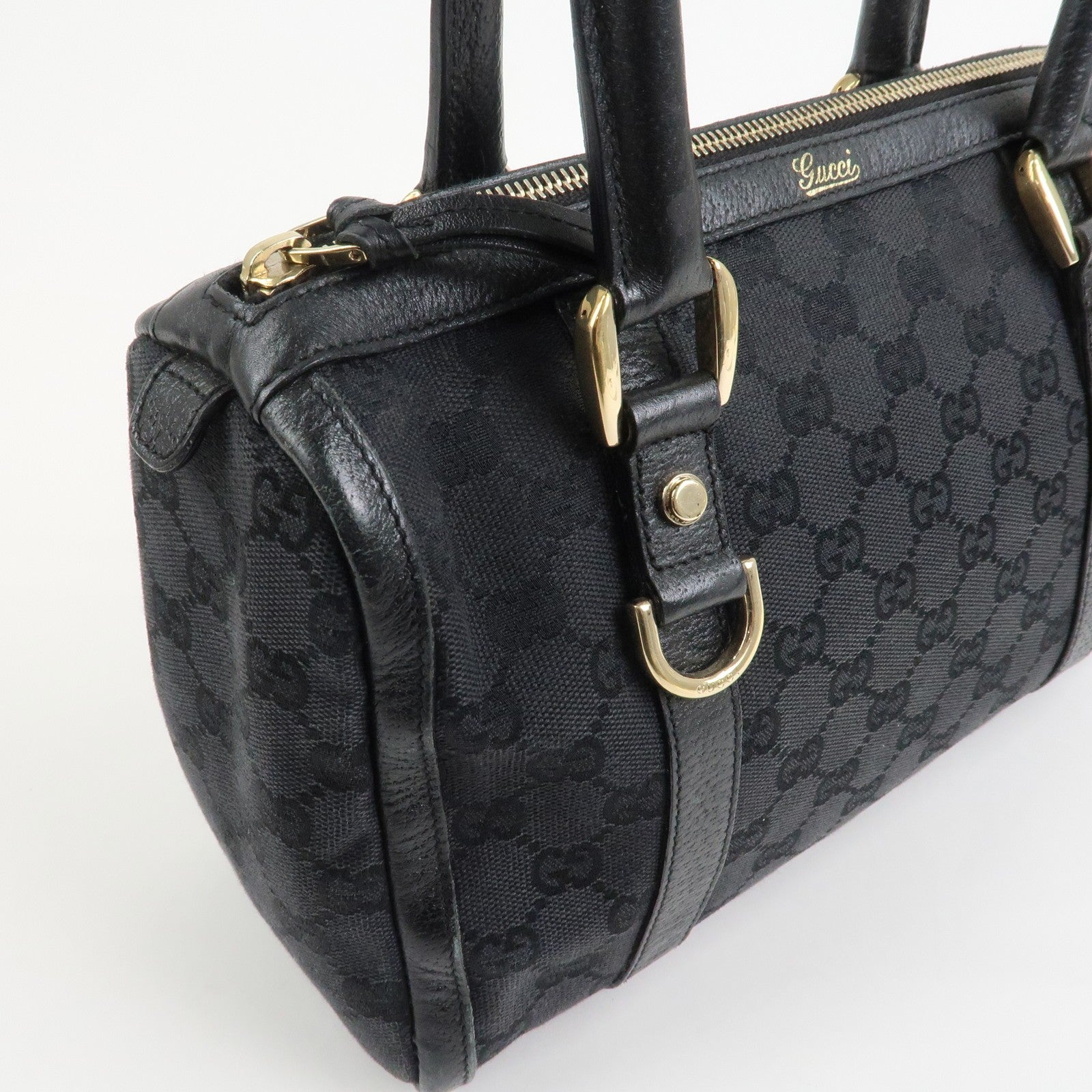 Gucci Boston Bag - Black, Canvas