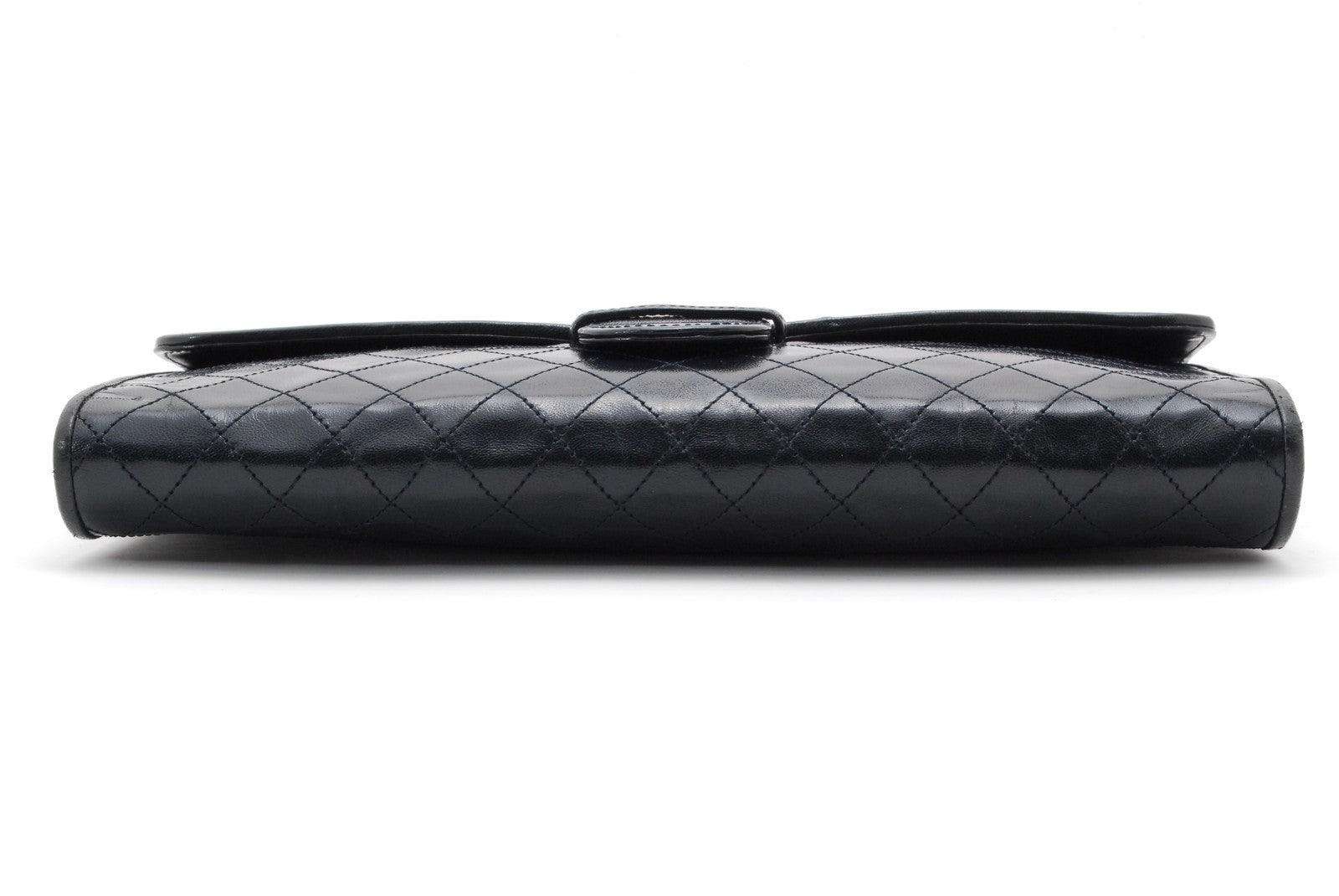 Saint Laurent Yves Clutch Bag - Navy, Leather