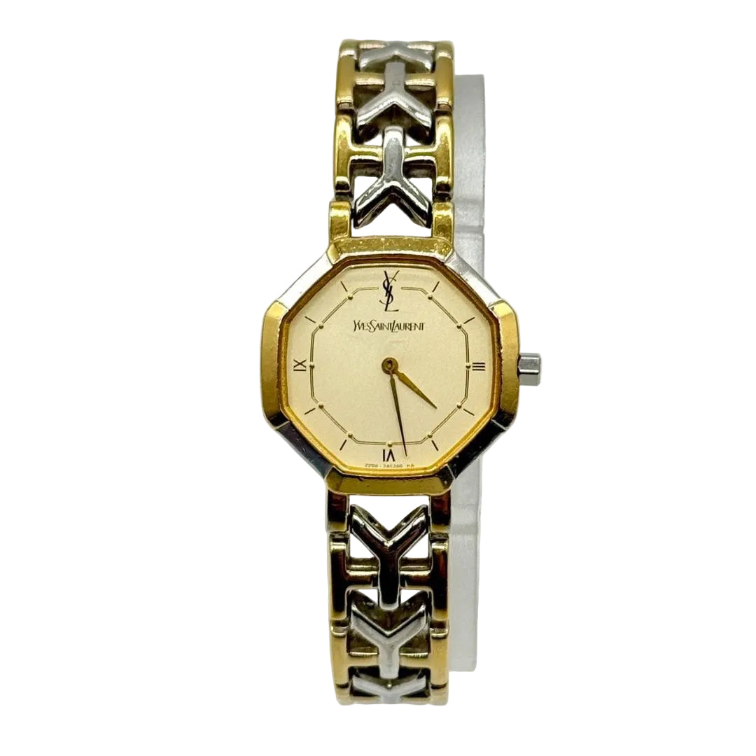 Saint Laurent Octagon Watch - Gold, Quartz