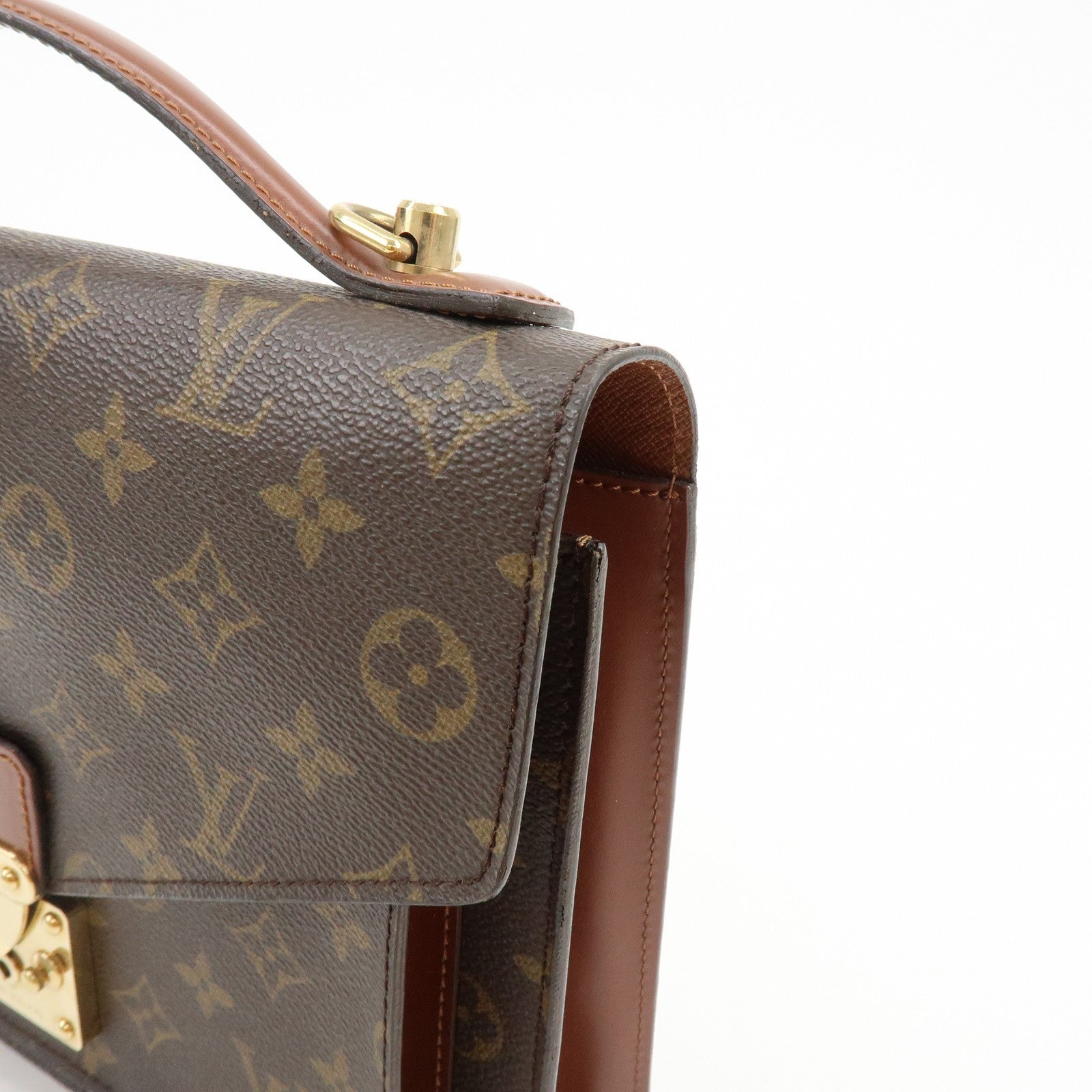 Louis Vuitton Monogram Monceau 28 2Way Bag - Brown, Canvas and Leather