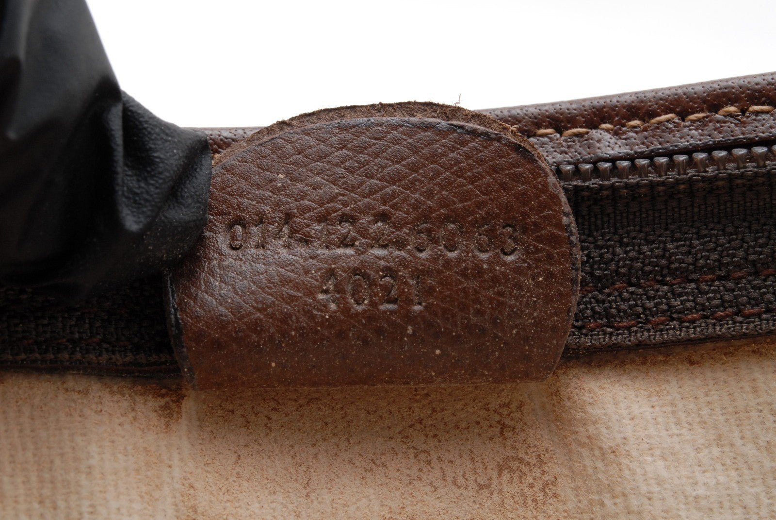 Gucci Sherry Clutch Bag - Brown, PVC Leather