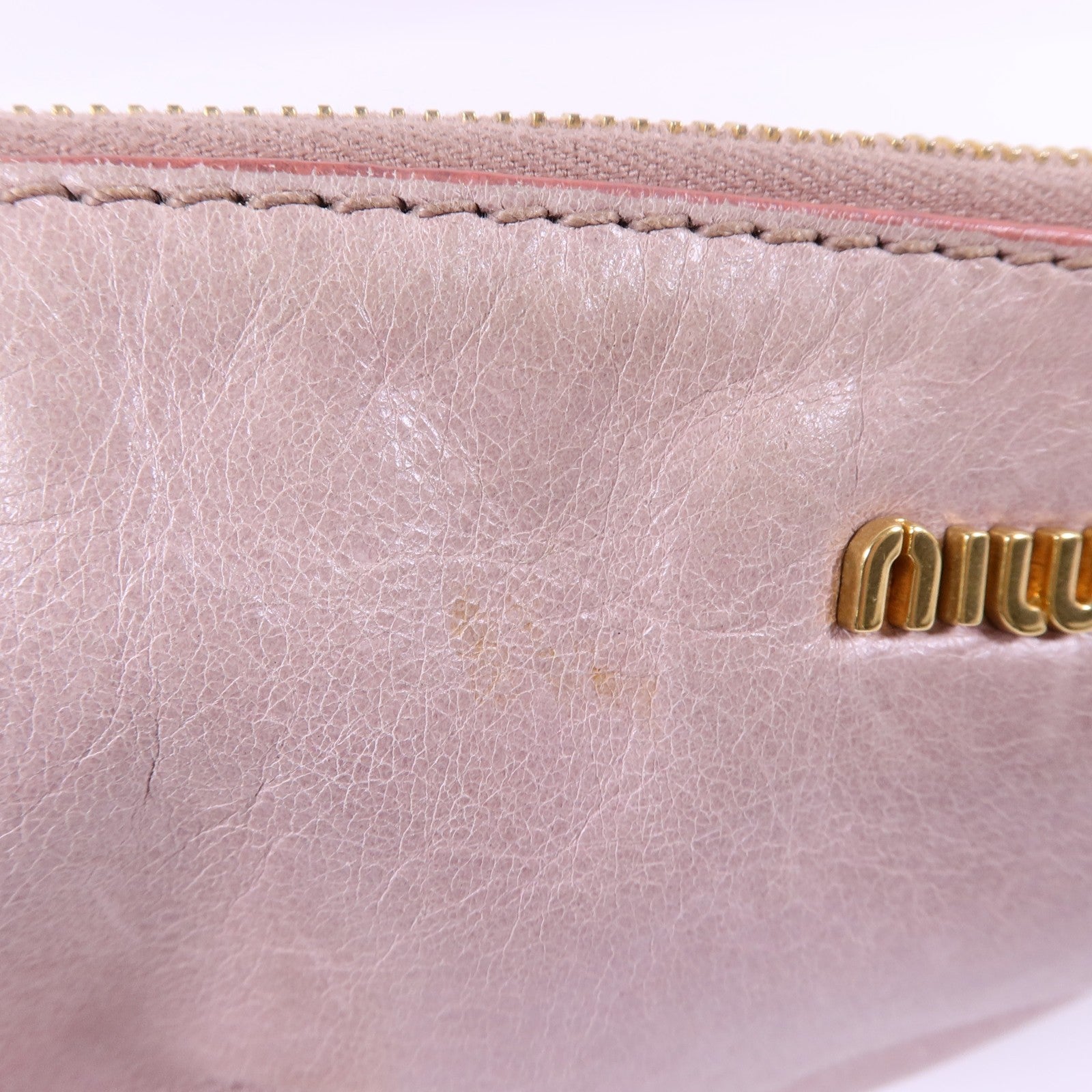 Miu Miu GHW Vitello Lux 2way Shoulder Bag - Pink, Calfskin Leather