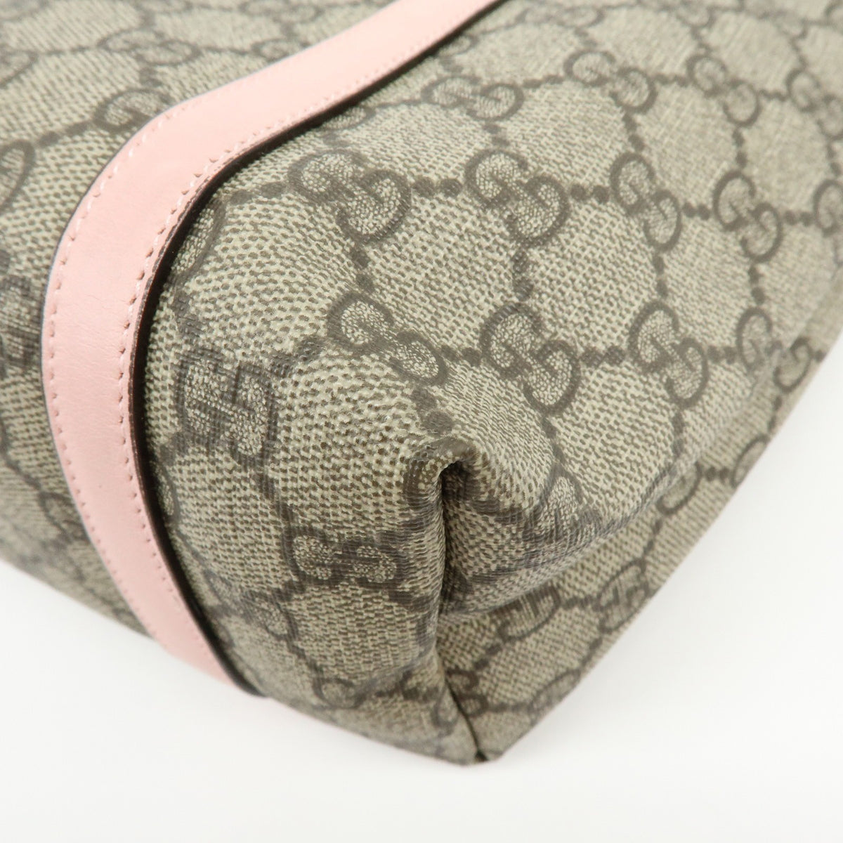 Gucci Tote Bag - Beige, Pink, GG Supreme, Leather