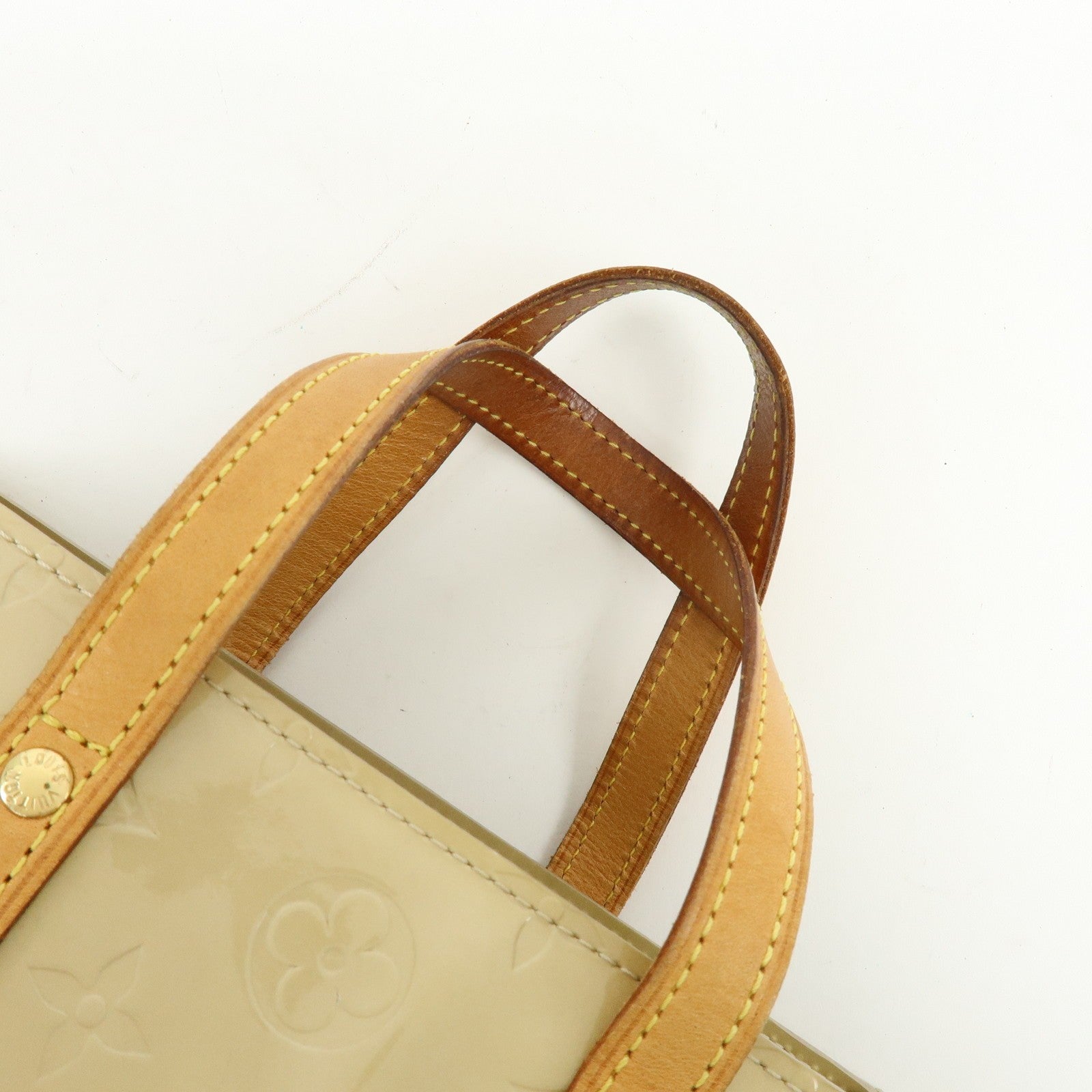 Louis Vuitton Hand Bag - Beige, Vernis Leather