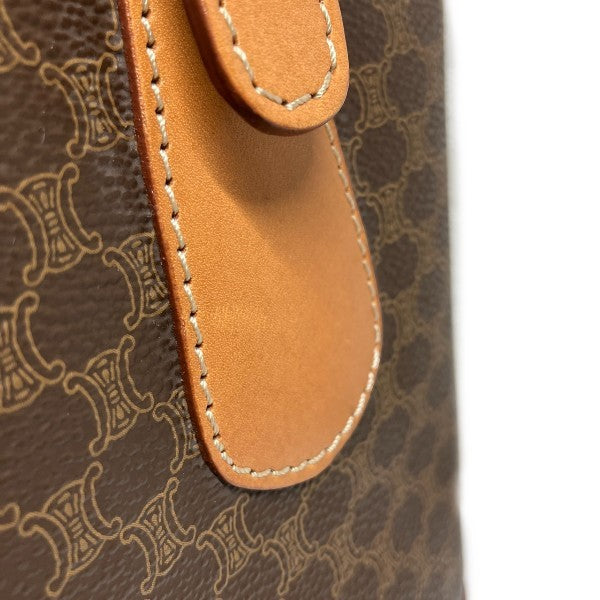 Celine Macadat Bucket Tote Bag - Brown, PVC x Leather