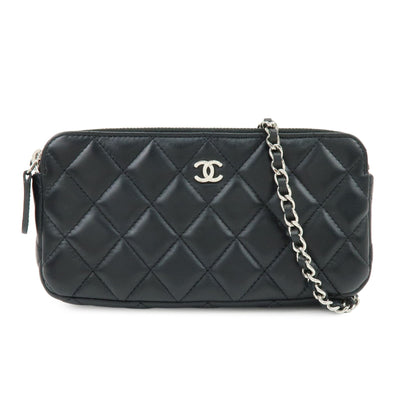 Chanel COCO Mark Matelasse Shoulder Bag - Black, Lamb Skin