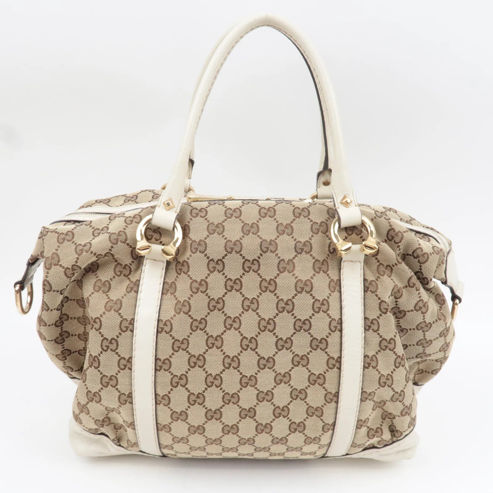 Gucci Tote Bag - Beige, GG Canvas and Leather