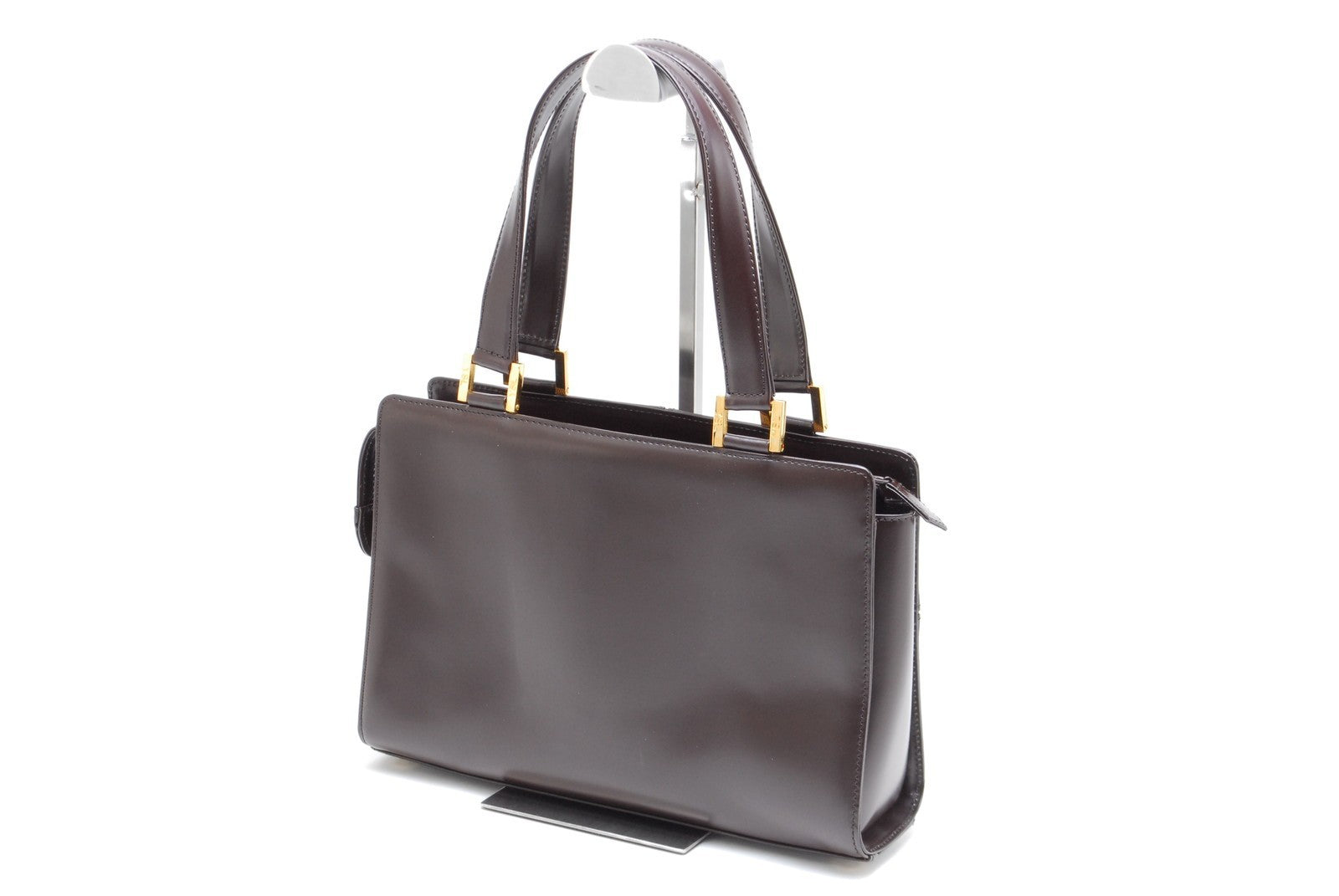 Saint Laurent Yves Shoulder Hand Tote Bag - Brown, Leather