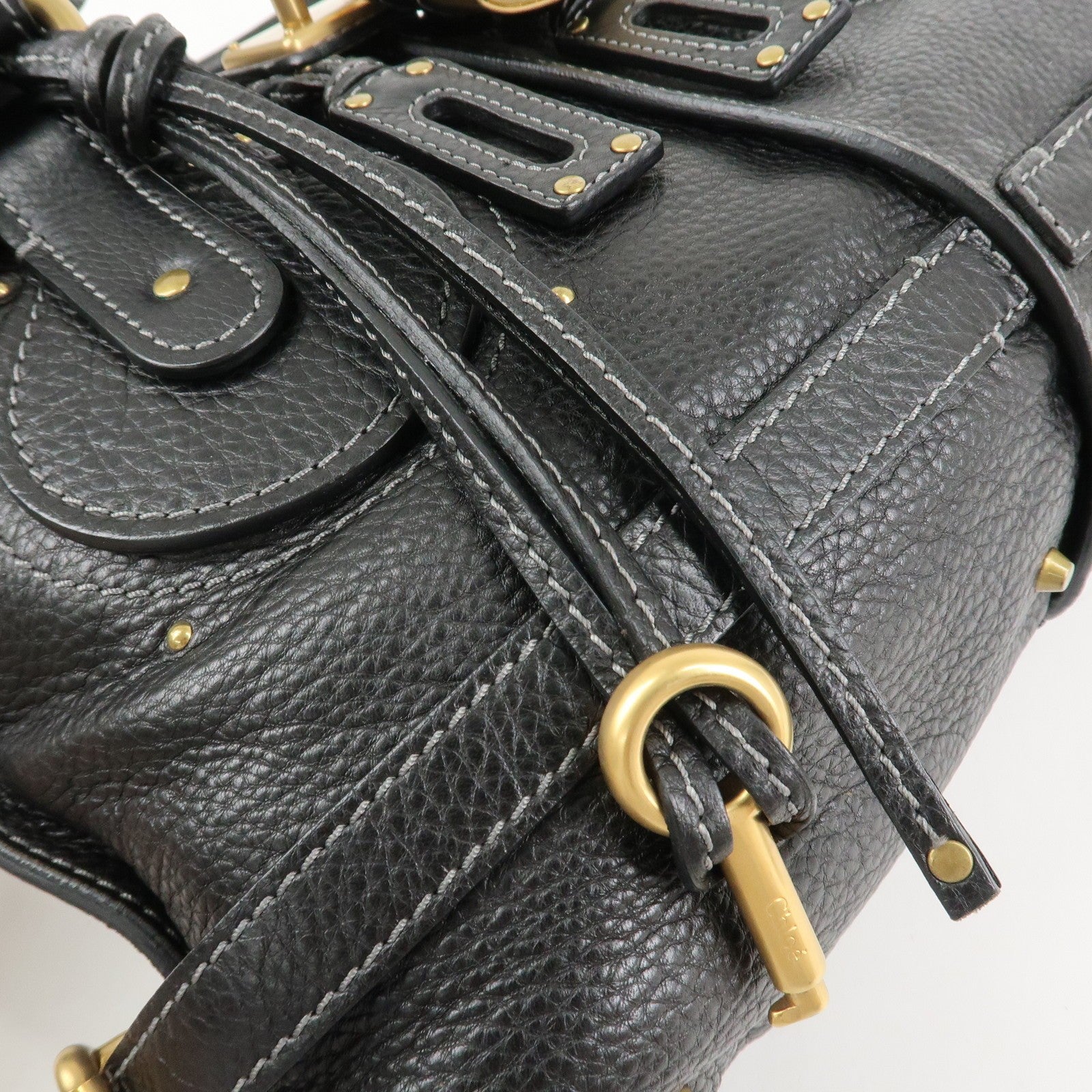 Chloe Paddington Hand Bag - Black, Leather