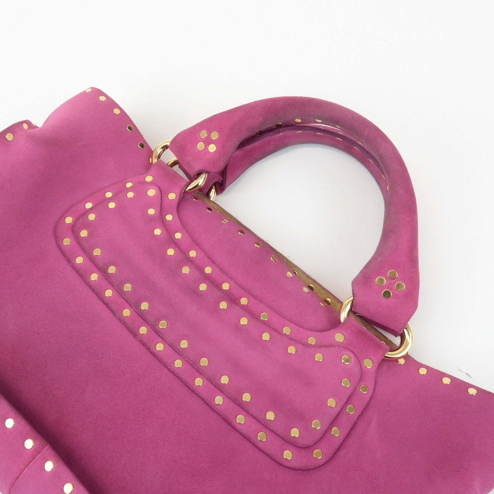 Celine Buggy Hand Bag - Pink, Suede Leather