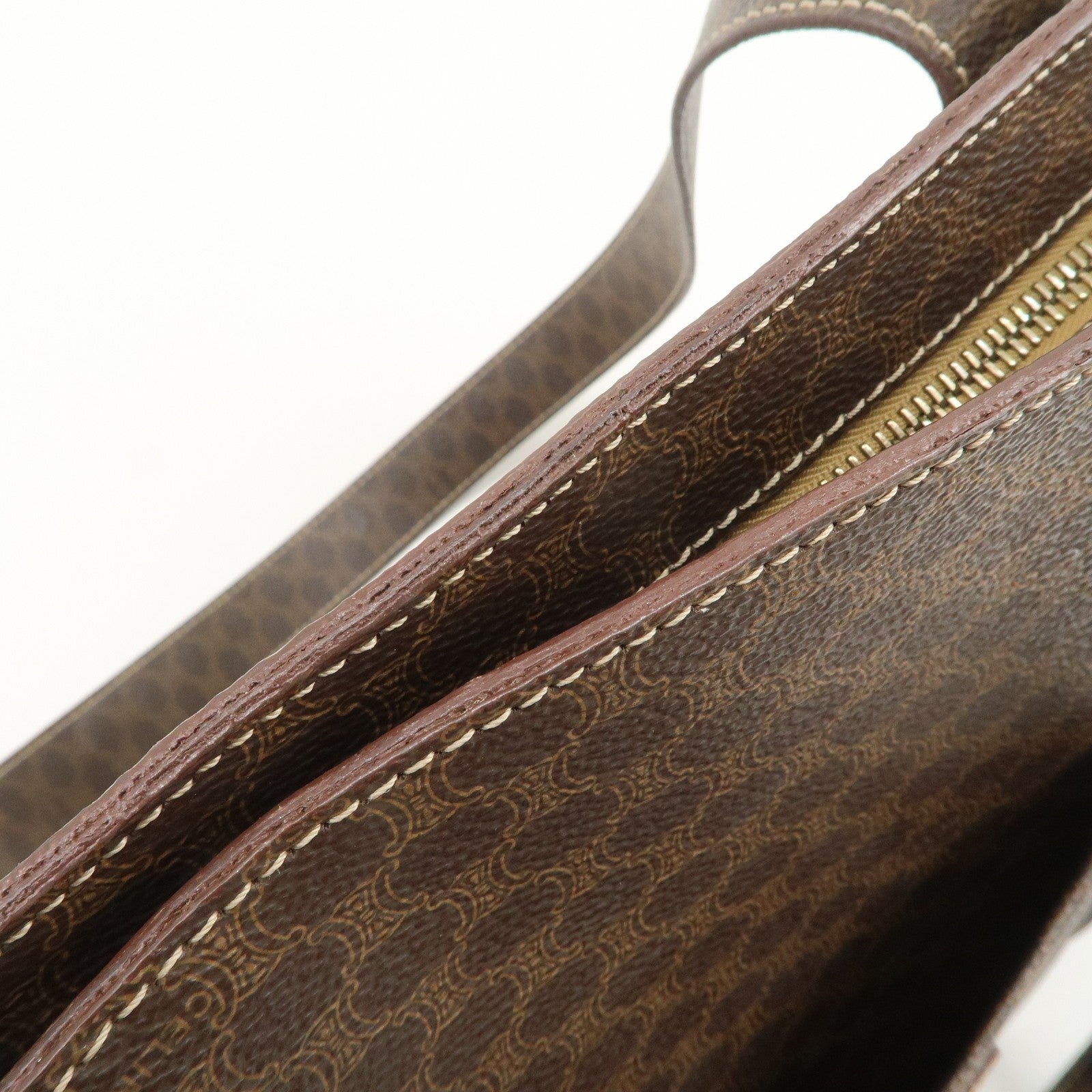 Celine Macadam Tote Bag - Brown, PVC Coating Canvas