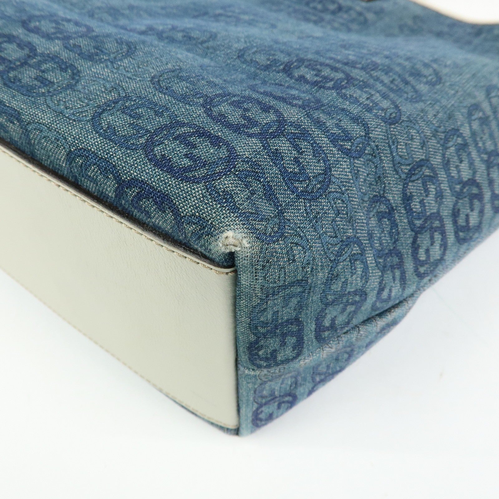 Gucci Tote Bag - Denim, GG Denim and Leather