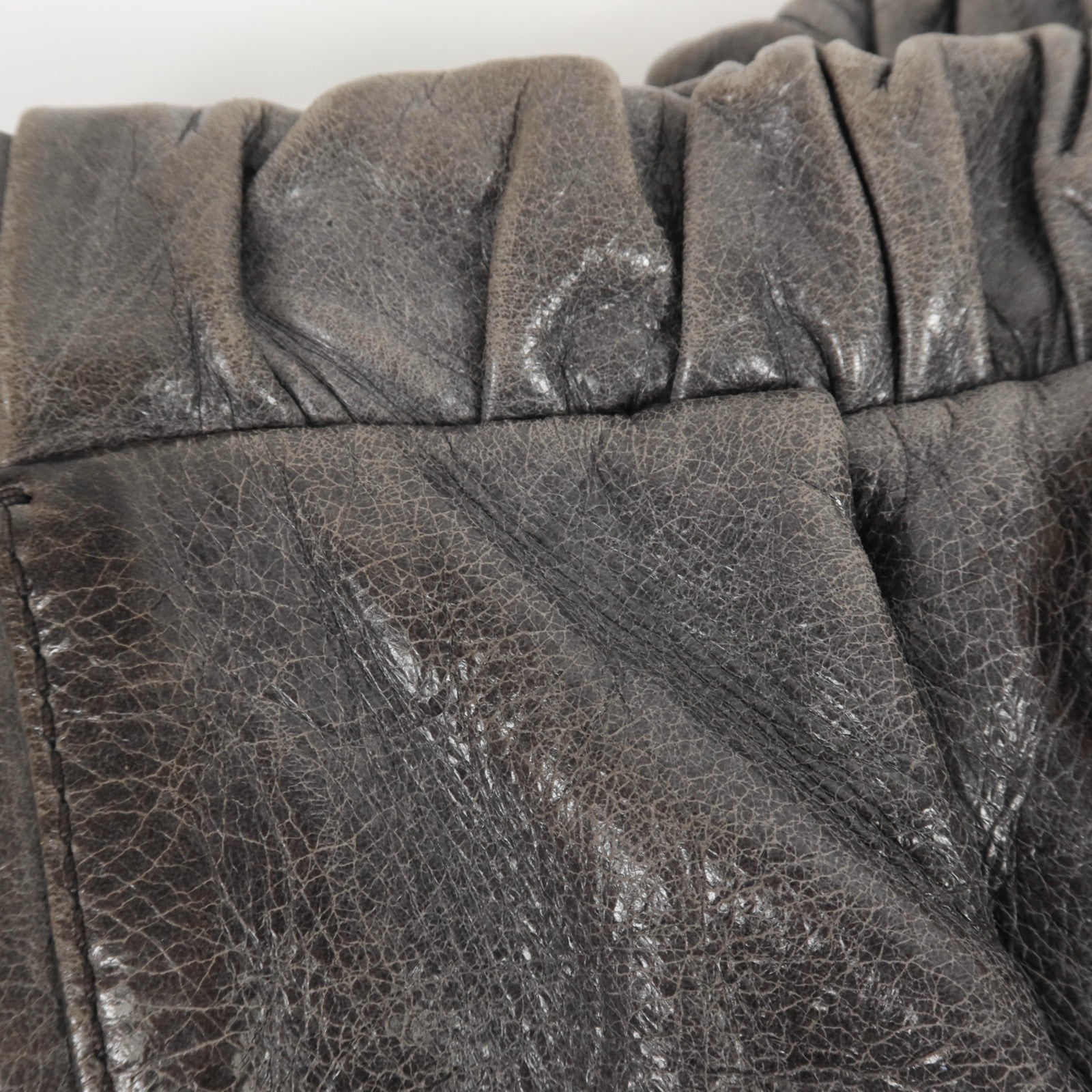 Miu Miu GHW Shoulder Bag - Grey, Calfskin Leather