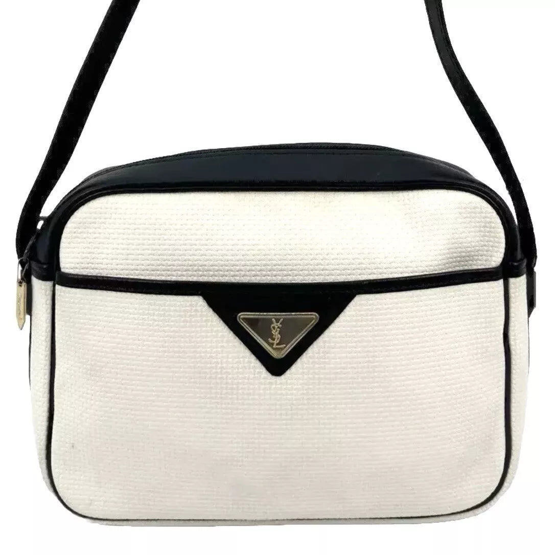 YVES SAINT LAURENT Cross Body - White, PVC