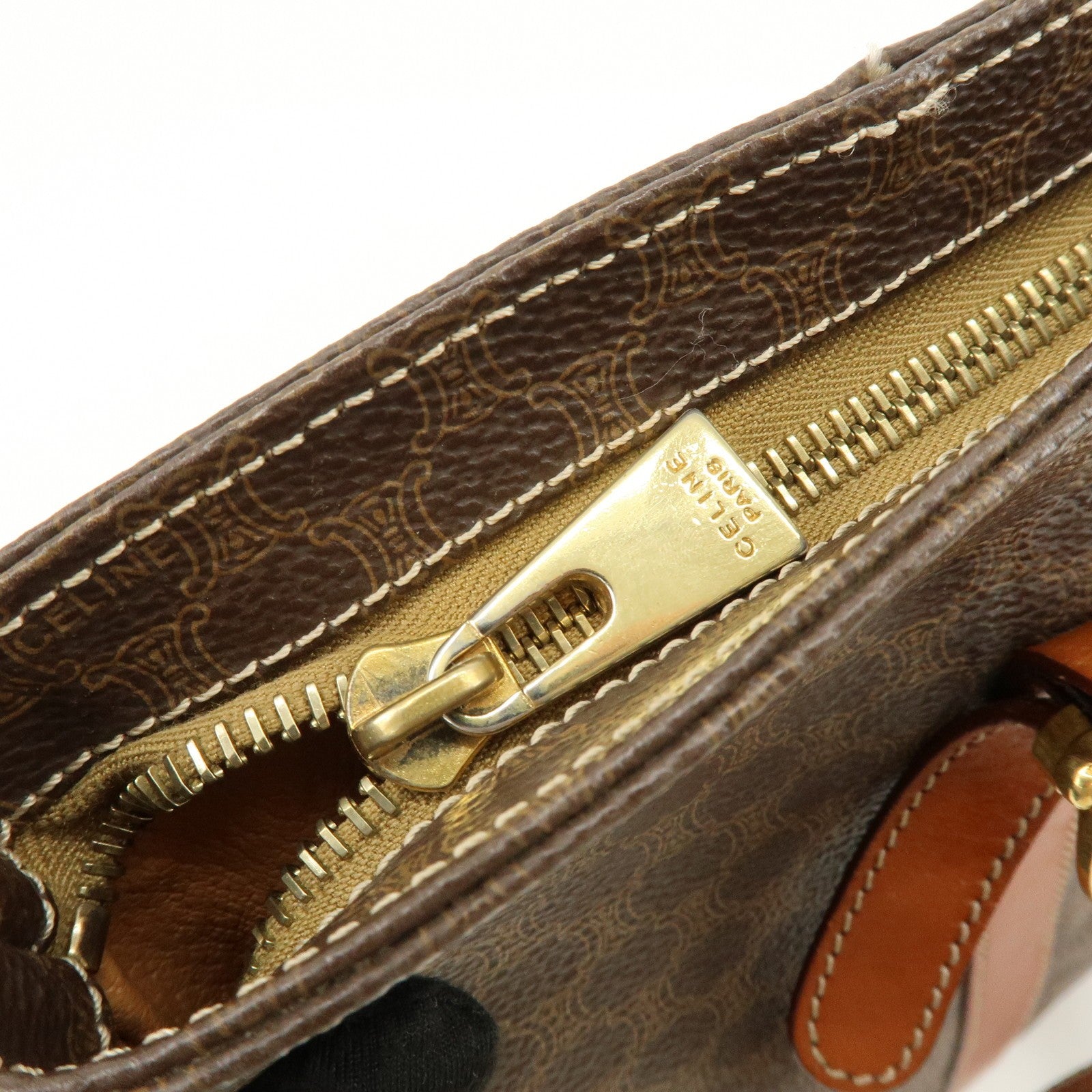 Celine Macadam Tote Bag - Brown, PVC Leather