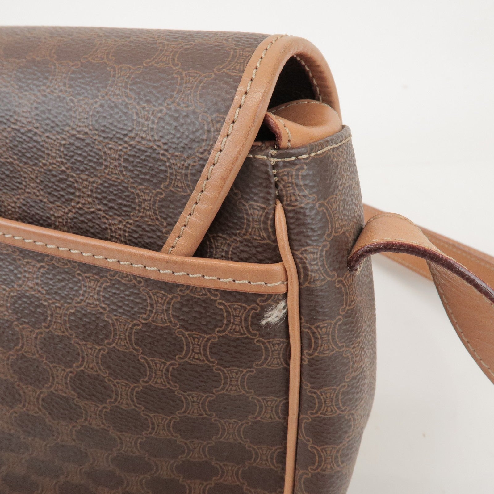 Celine Macadam Shoulder Bag - Brown, PVC Leather