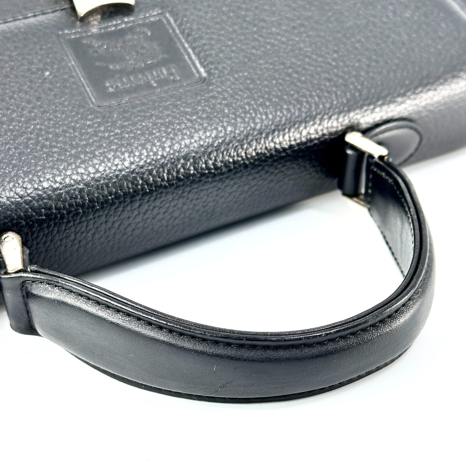 Burberry Vintage Hand Bag - Black, Leather