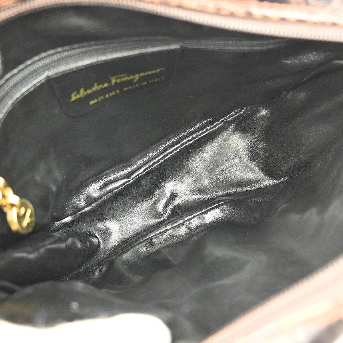 Salvatore Ferragamo Vara Shoulder Bag - Brown, Leather