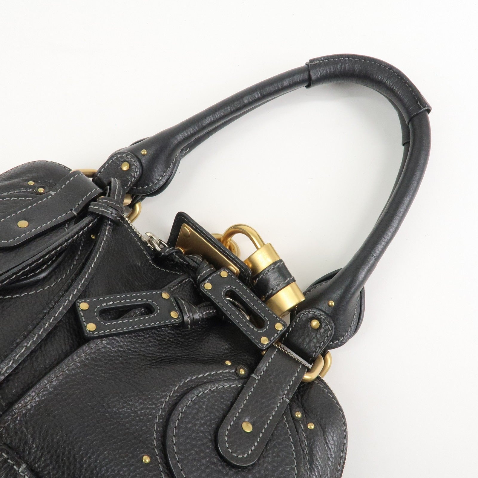 Chloe Paddington Hand Bag - Black, Leather