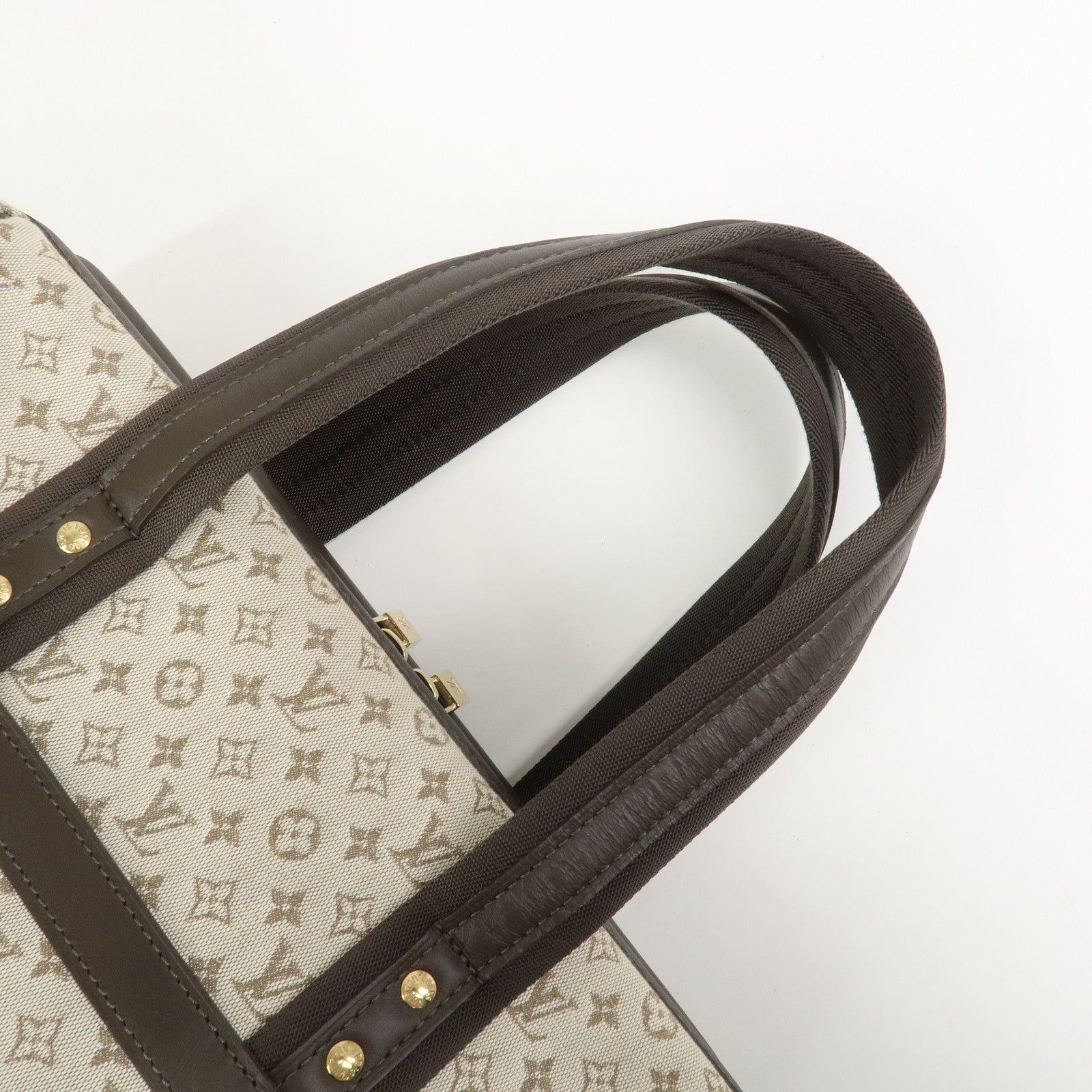 Louis Vuitton Boston Bag - Khaki, Monogram Mini Canvas