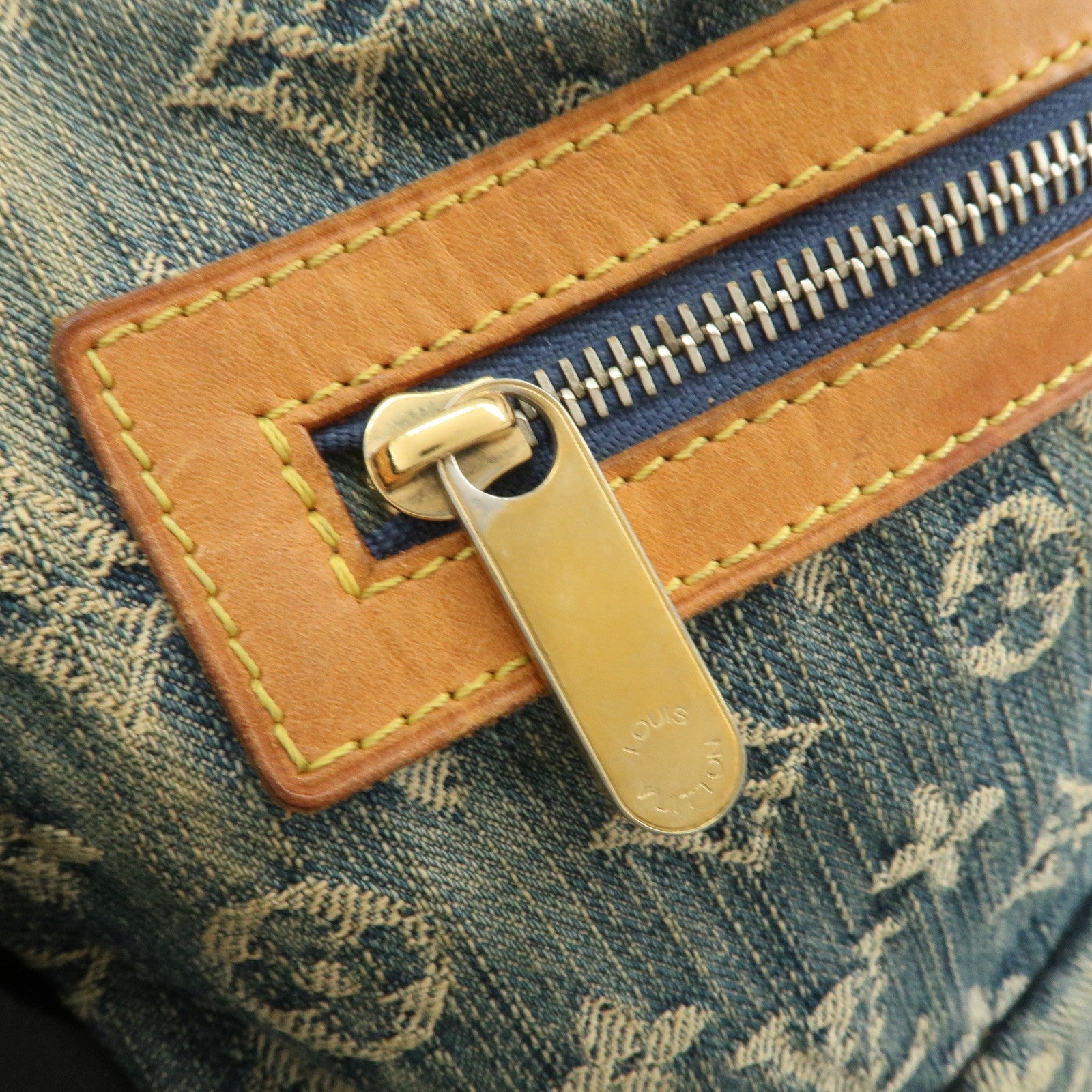 Louis Vuitton Denim Shoulder Bag - Blue, Monogram Denim