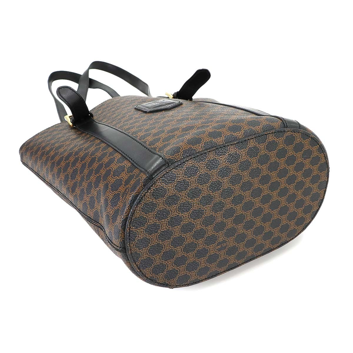 Celine Macadam Shoulder Bag - Black and Brown, PVC and Leather