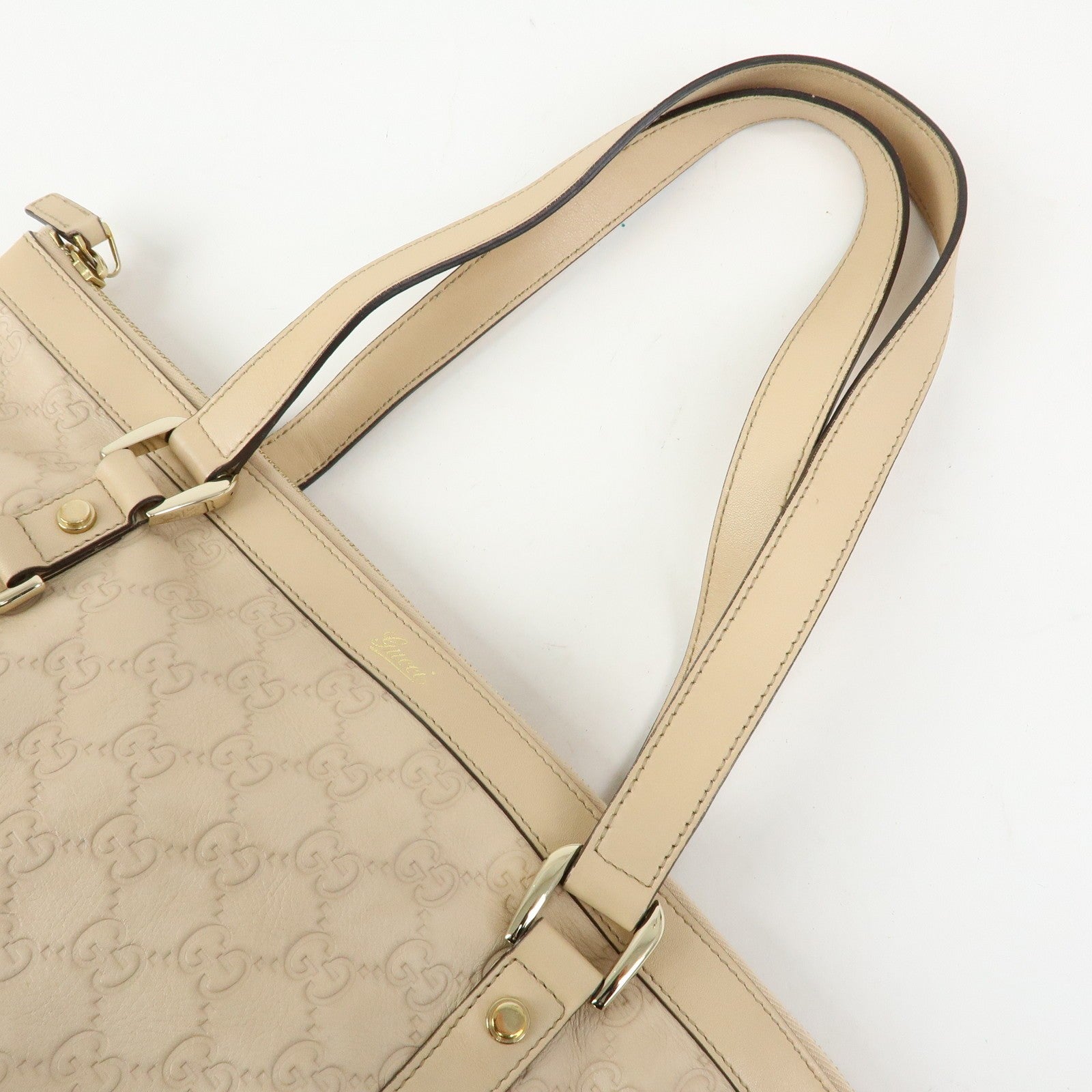 Gucci Abbey Guccissima Tote Bag - Pink, Leather