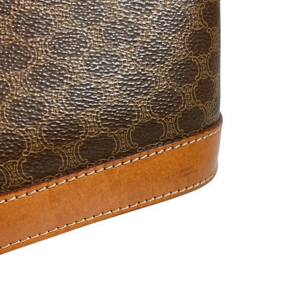 Celine Macadat Bucket Tote Bag - Brown, PVC x Leather