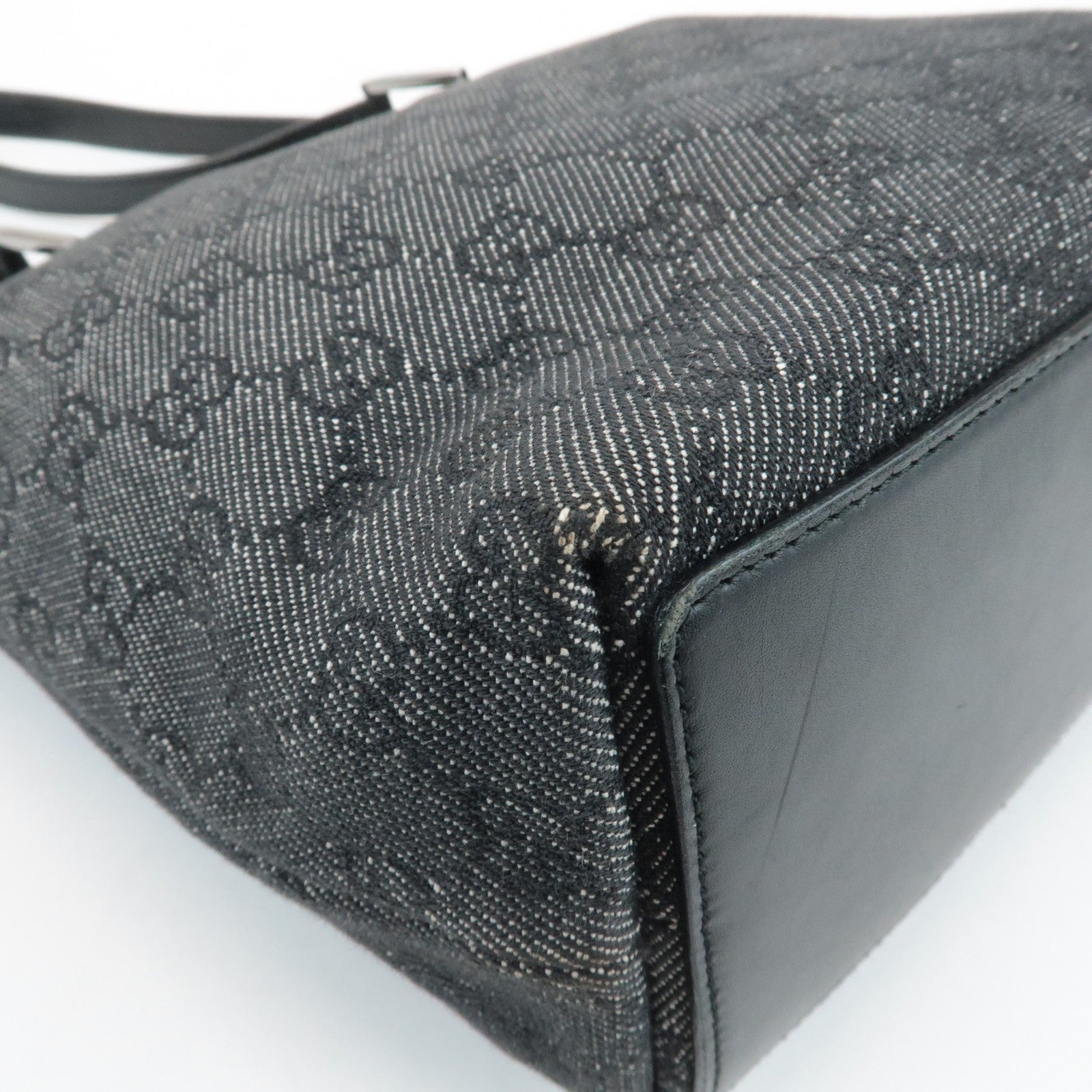 Gucci GG Canvas Tote Bag - Black, Leather