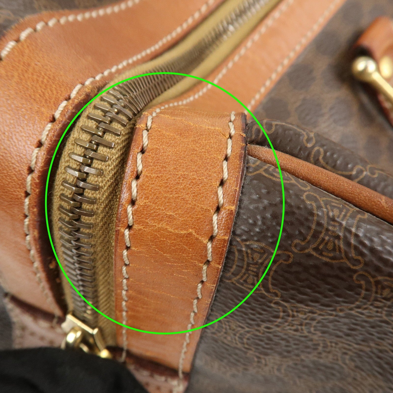 Celine Macadam Boston Bag - Brown, PVC Canvas Leather