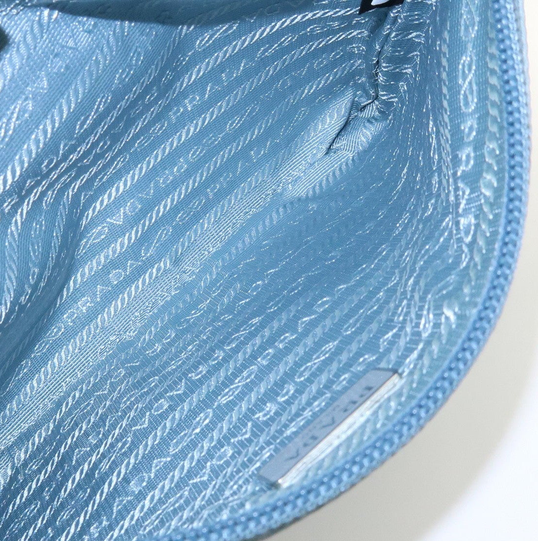 Prada 1NH545 Pouch - Light Blue, Nylon