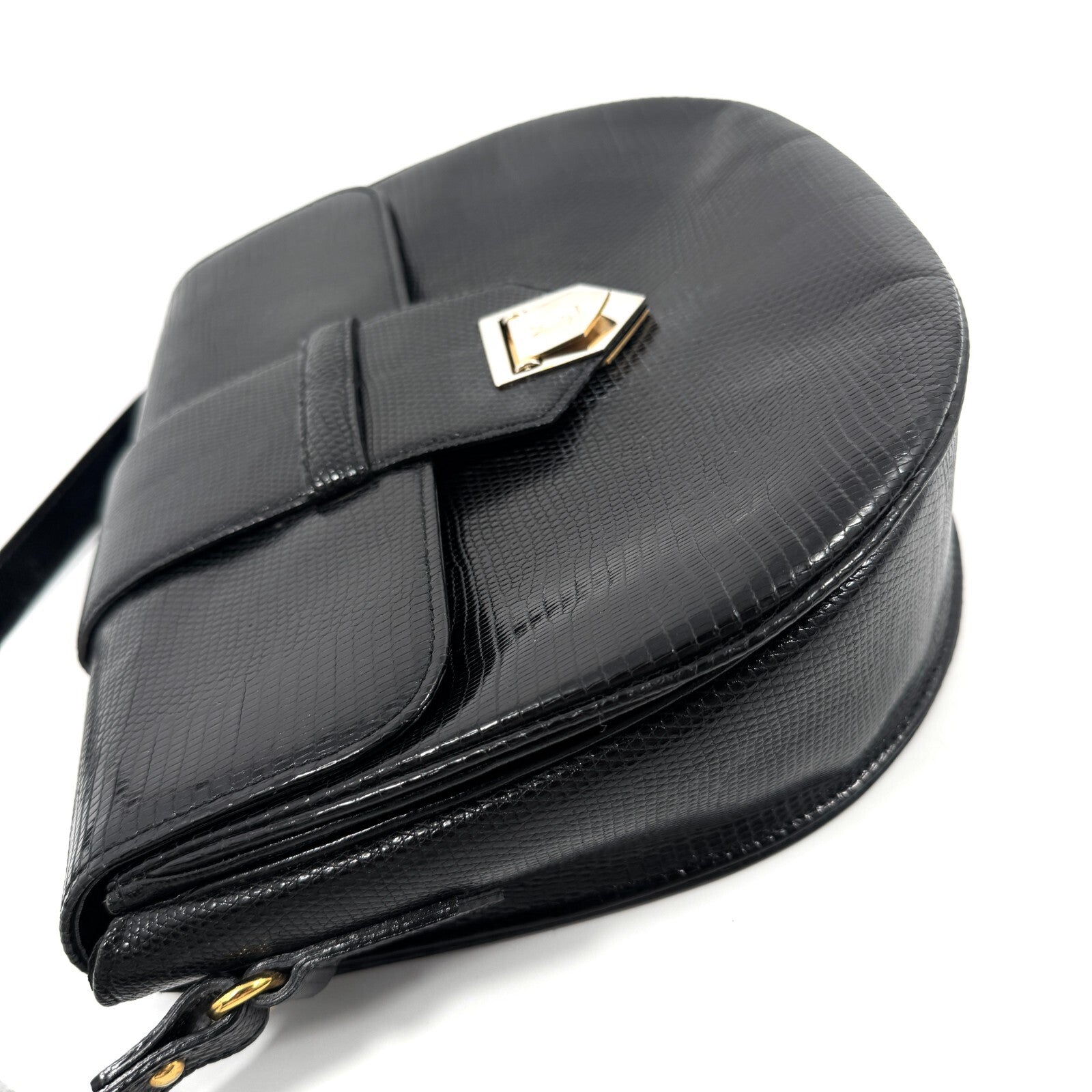 Saint Laurent Cassandra Shoulder Bag - Black, Leather