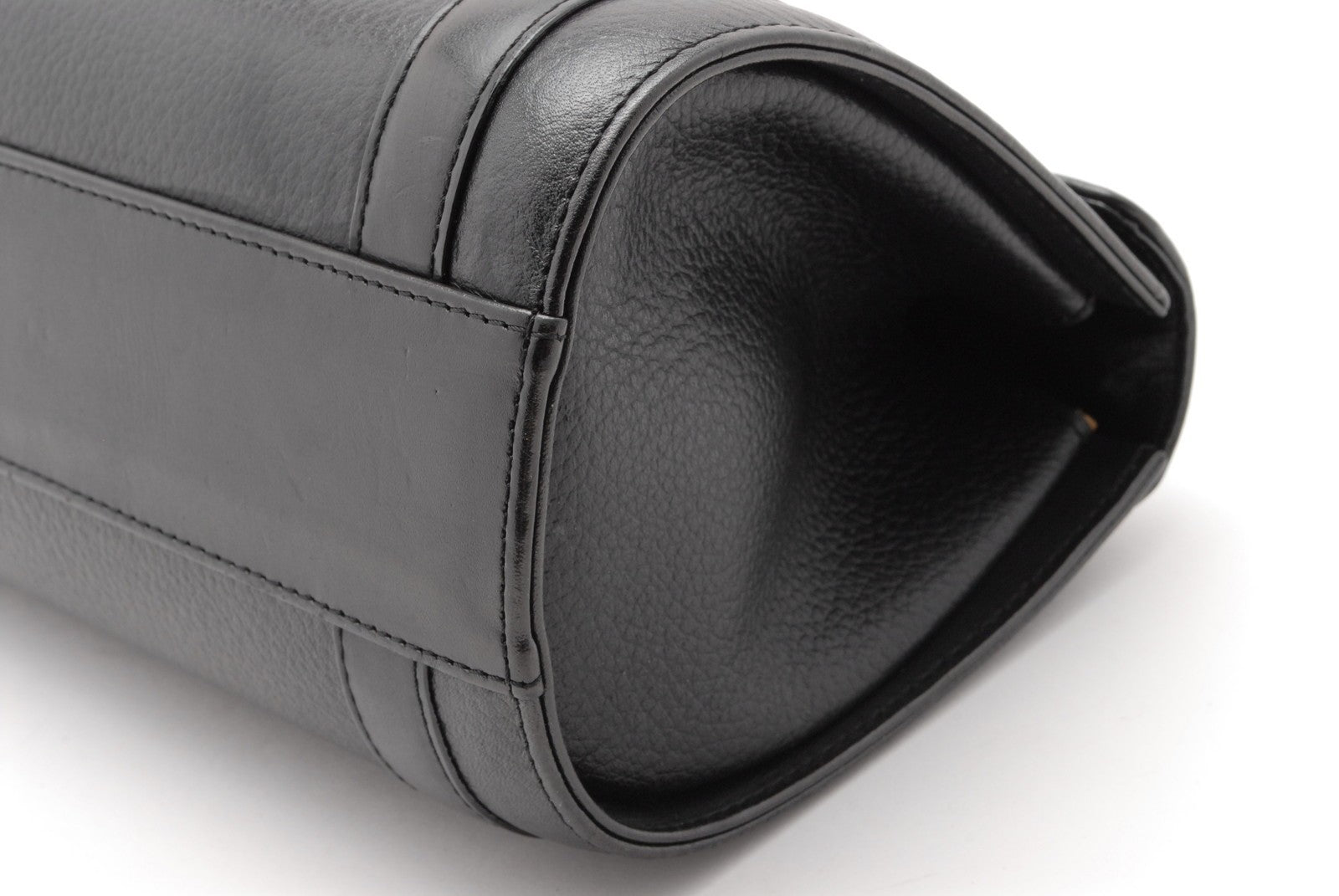 Burberry Nova Check Hand Tote Bag - Black, Leather