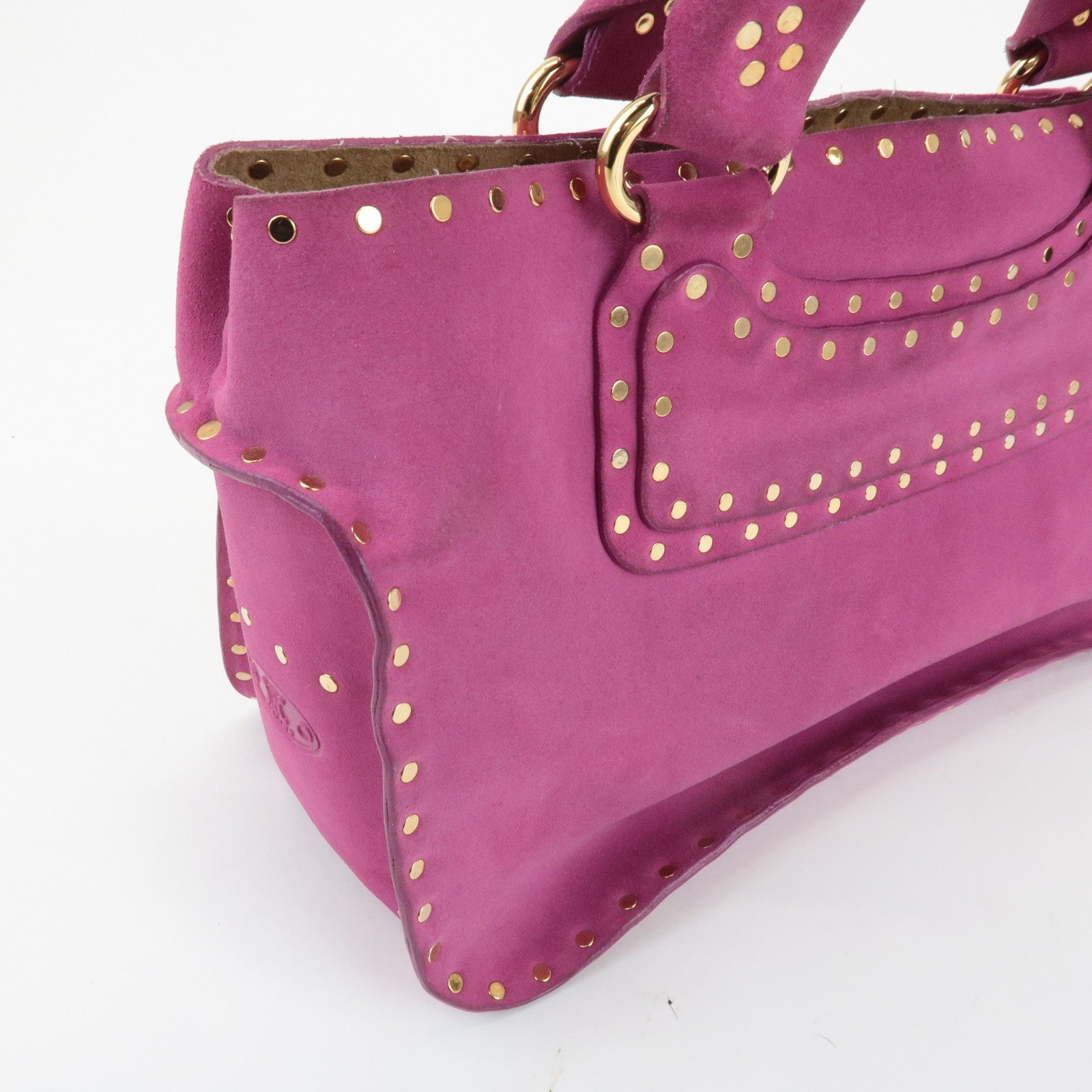 Celine Buggy Hand Bag - Pink, Suede Leather