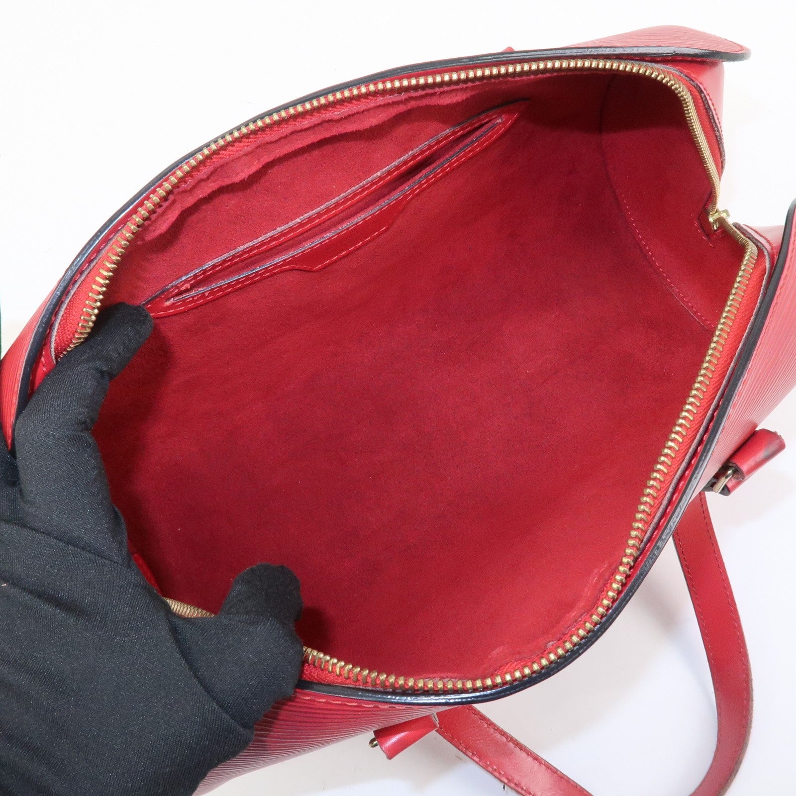 Louis Vuitton Epi Soufflot Hand Bag - Castillian Red, Epi Leather