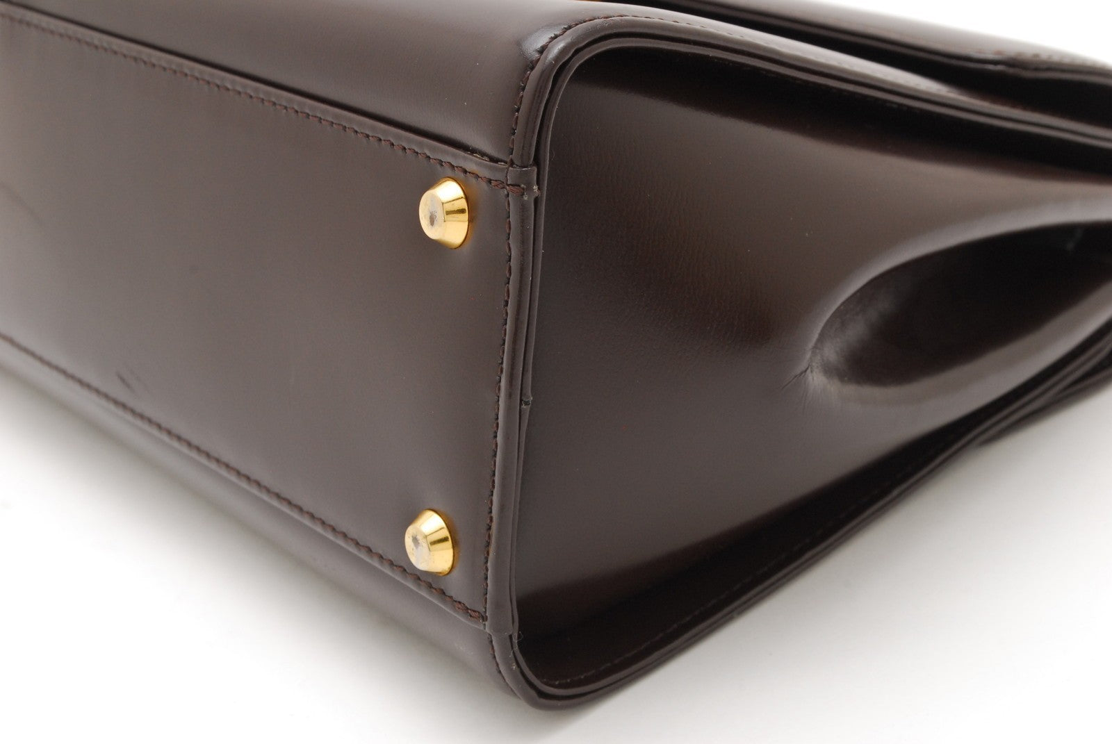 Saint Laurent Yves Vintage Tote Hand Bag - Brown, Leather