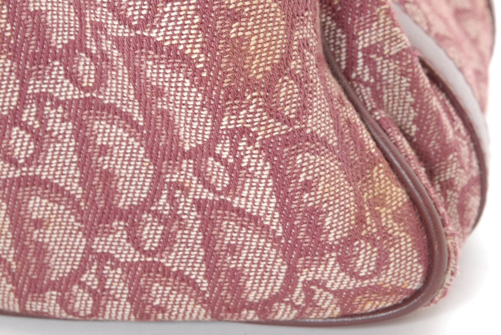 Christian Dior Trotter Handbag - Bordeaux, Canvas and Leather