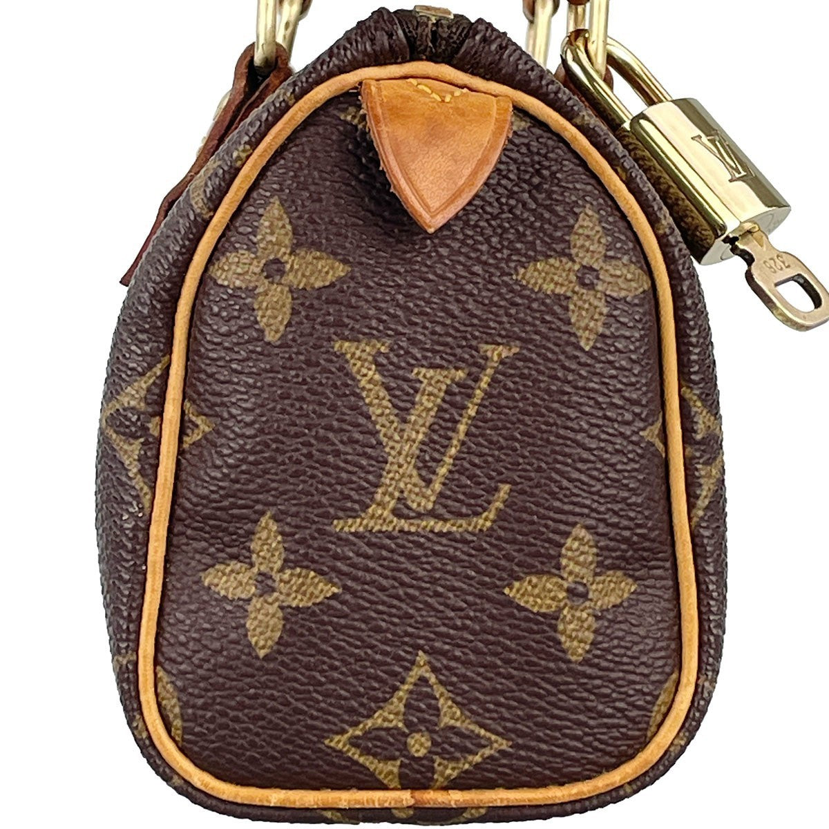 Louis Vuitton Mini Speedy Handbag - Brown, Canvas- מגיע עם המנעול!
