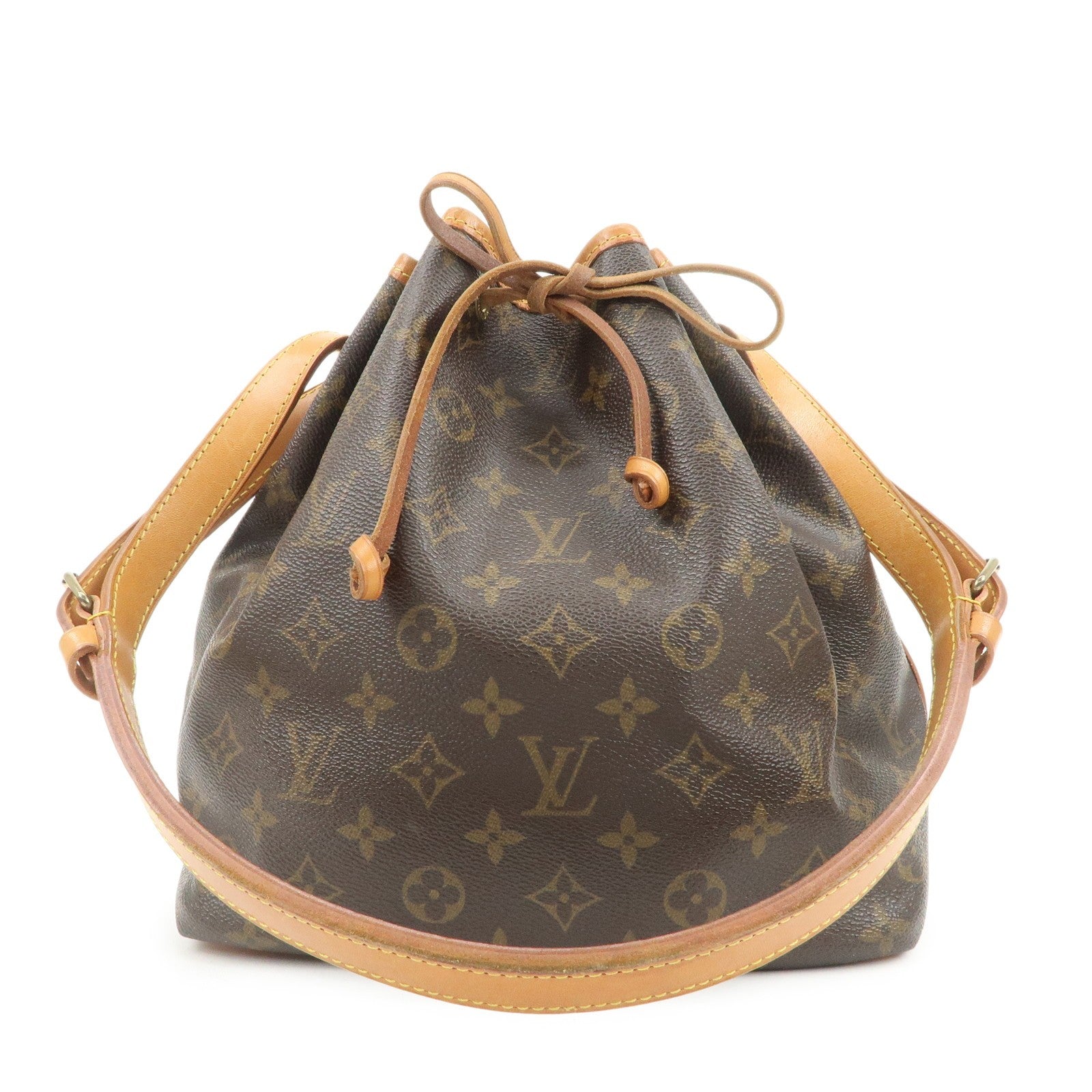Louis Vuitton Monogram Petit Noe Shoulder Bag - Brown, Monogram Canvas