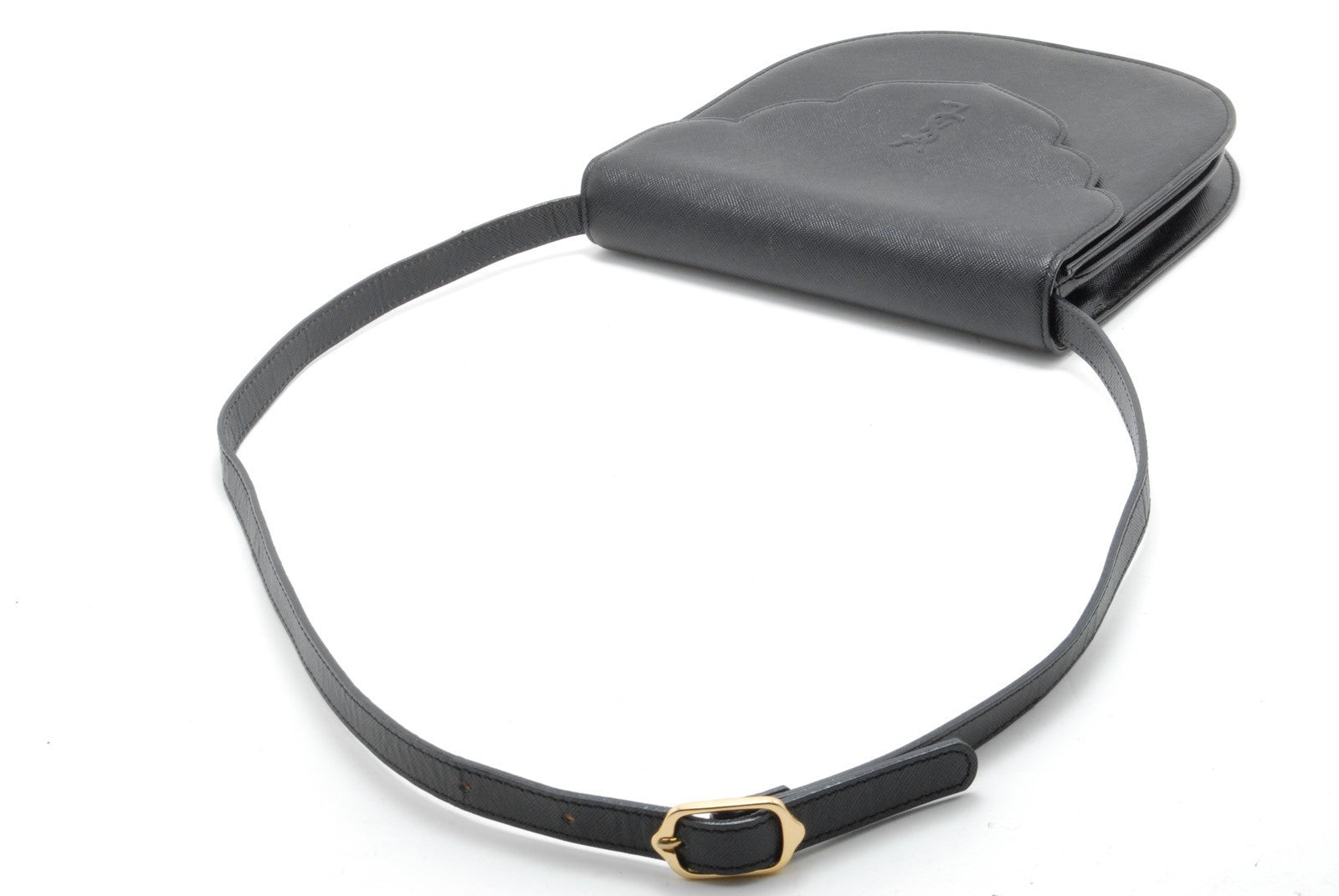Saint Laurent Yves Saint Laurent Crossbody Shoulder Bag - Black, Leather